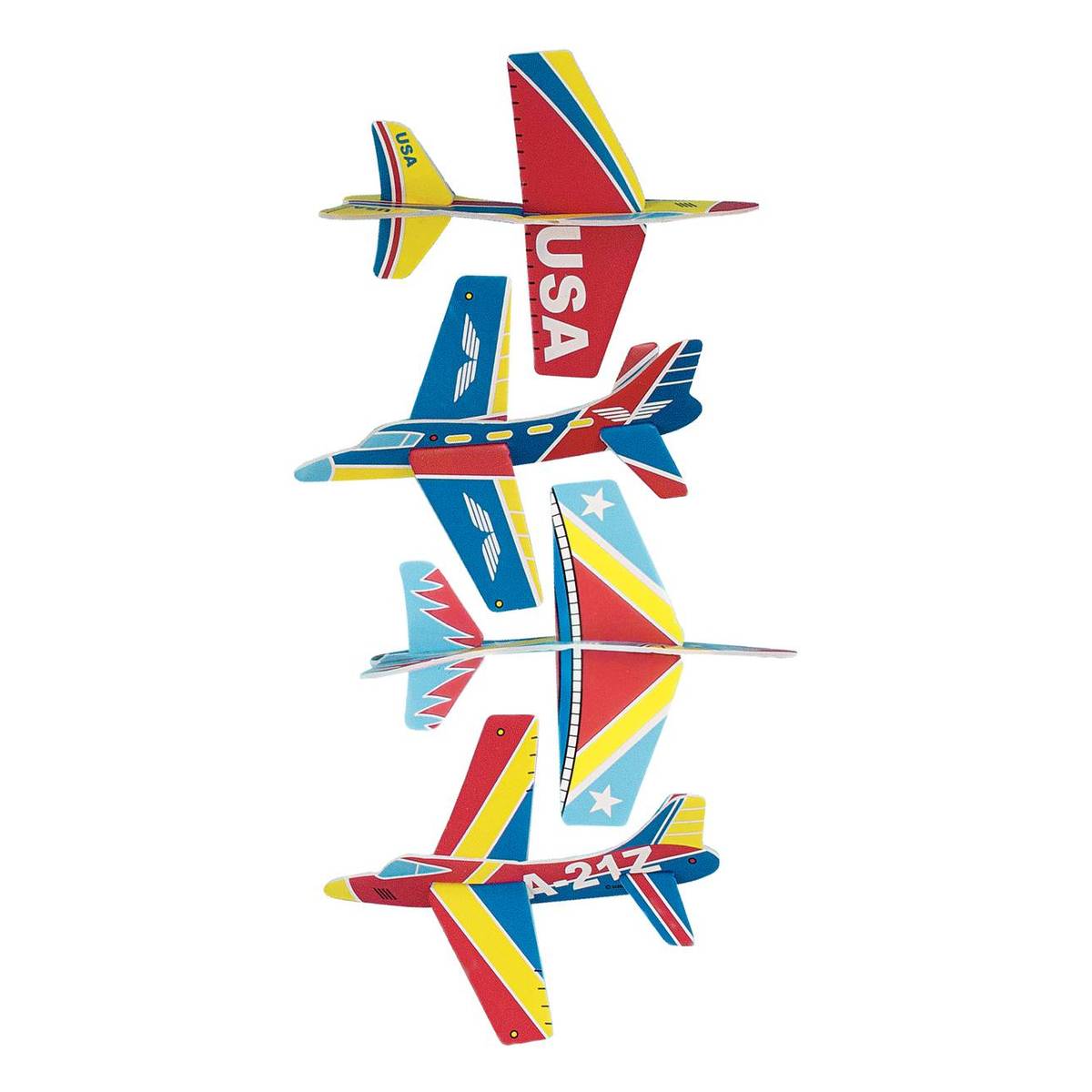 Foam Glider Plane Kit With Stickers 22" Wing Span Hobby Craft Toy 
