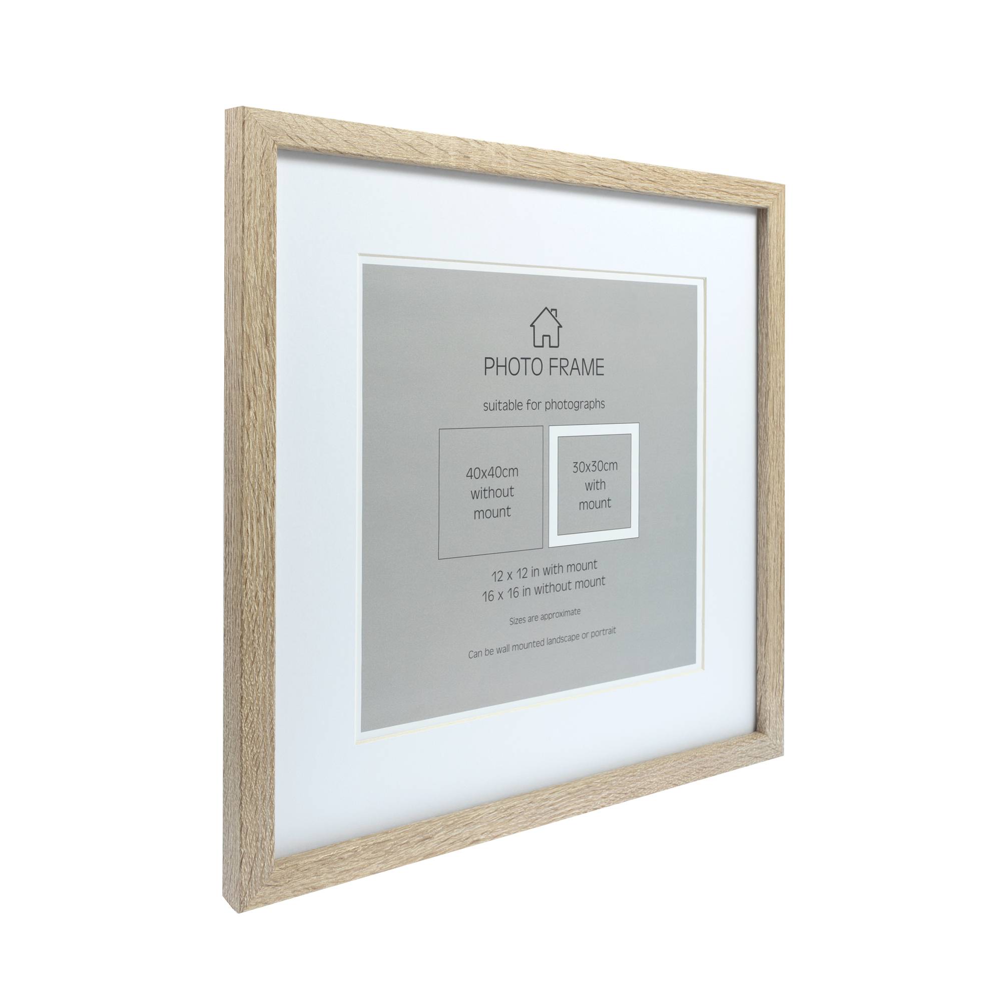 Oak Effect Photo Frame 40cm x 40cm Hobbycraft