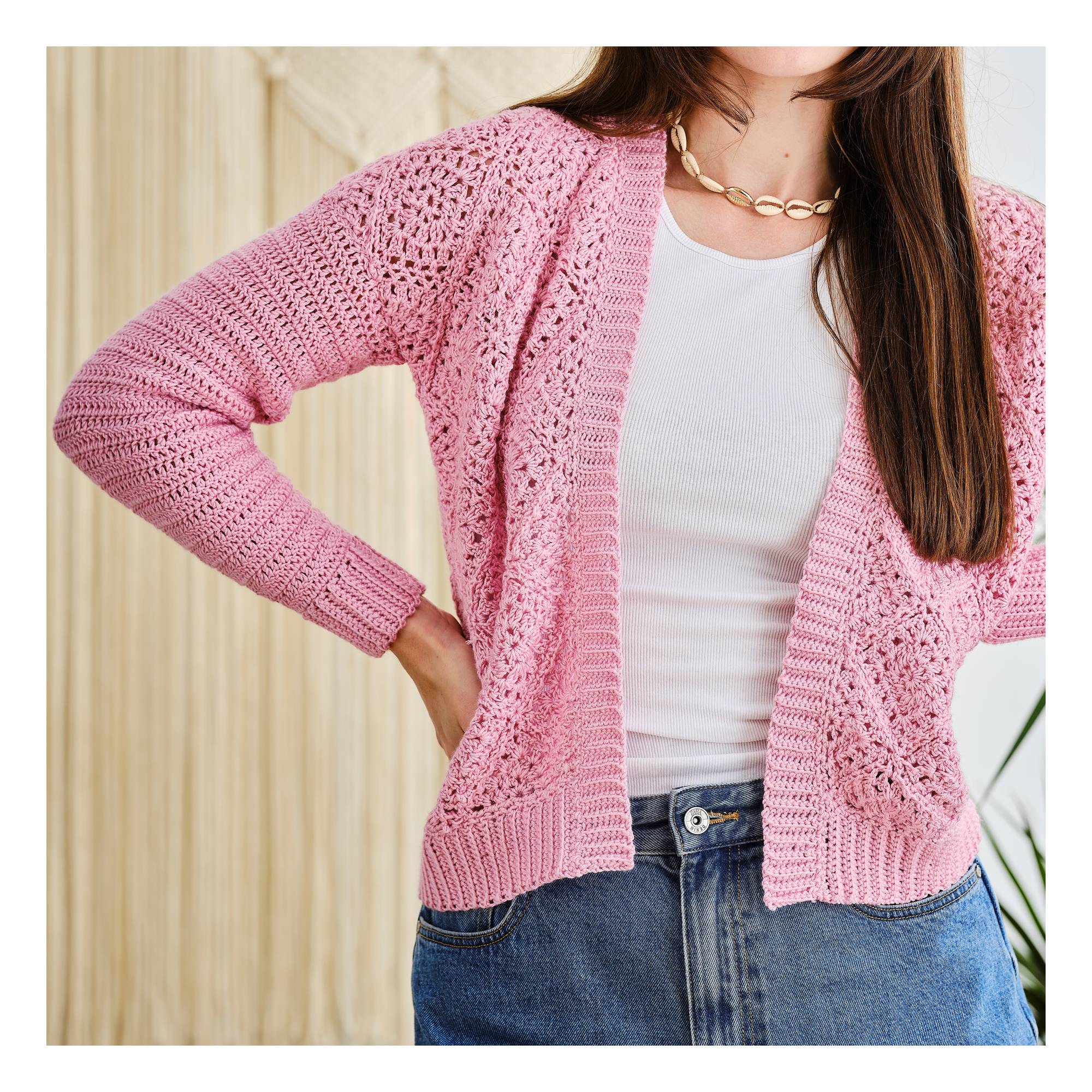 Knitcraft Granny Square Cardigan Digital Pattern 0297 | Hobbycraft