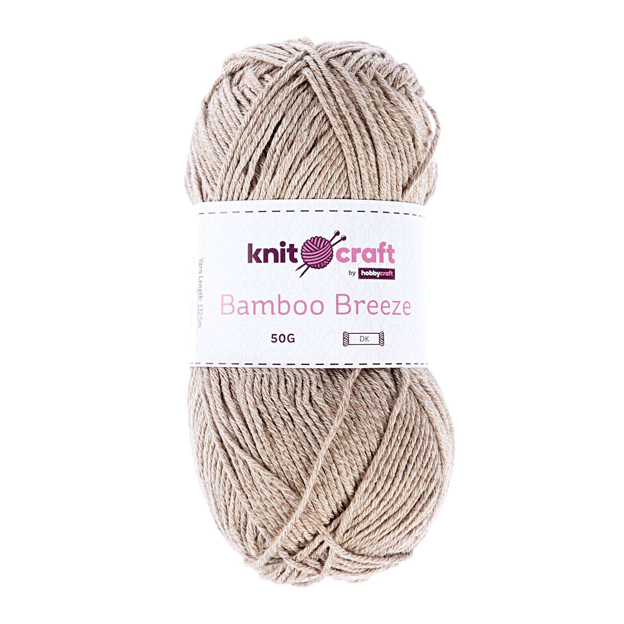 Knitcraft Sand Bamboo Breeze Yarn 50g Hobbycraft