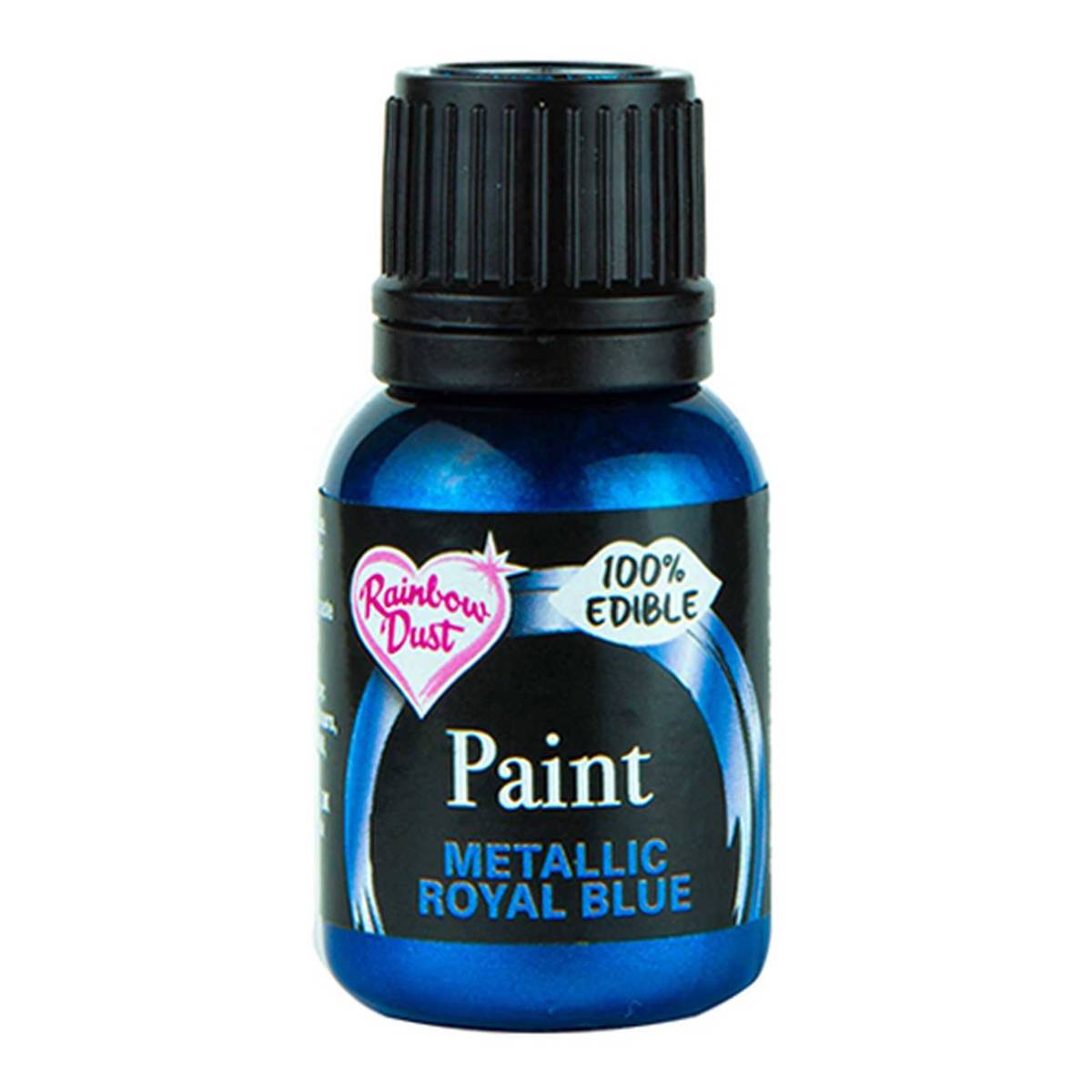 Rainbow Dust Metallic Royal Blue Food Paint 25ml Hobbycraft