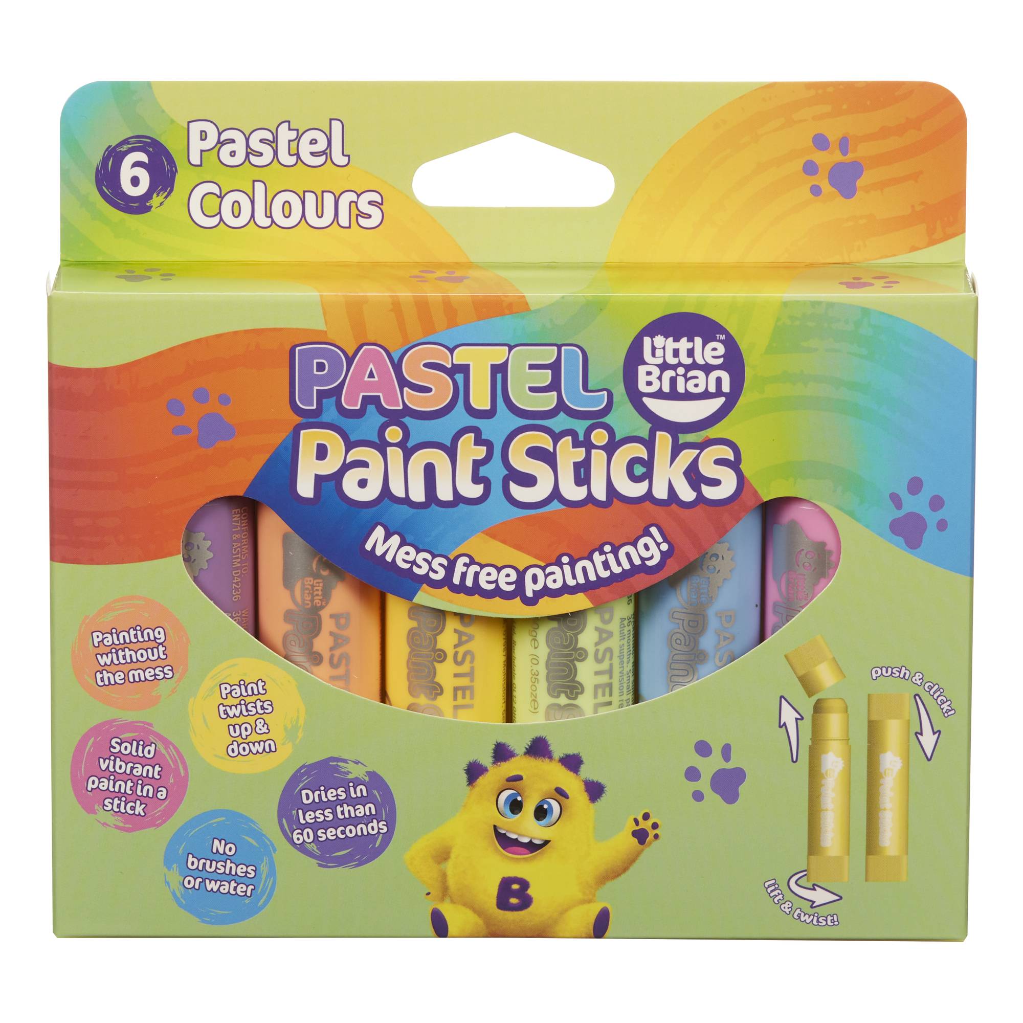 Little Brian Paint Sticks - 5 Ways To Be Creative and Mess-Free!