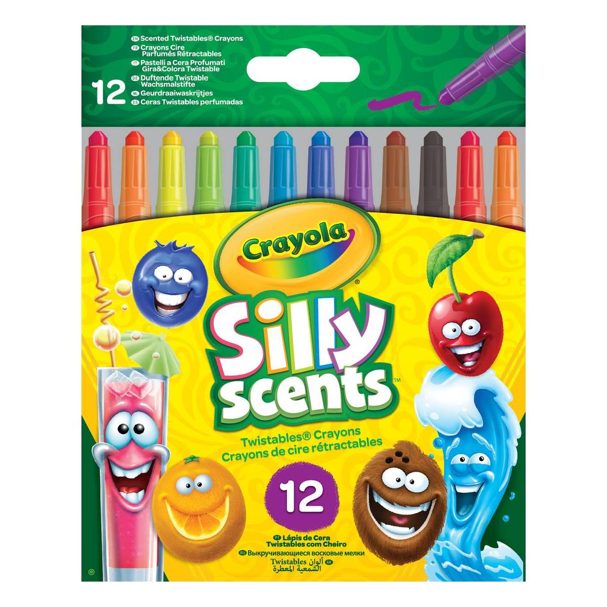 12 Count Crayola Silly Scents Mini Twistables Stinky 
