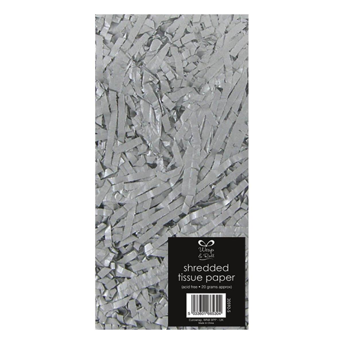 Silver Shredded Tissue Paper 20g Hobbycraft