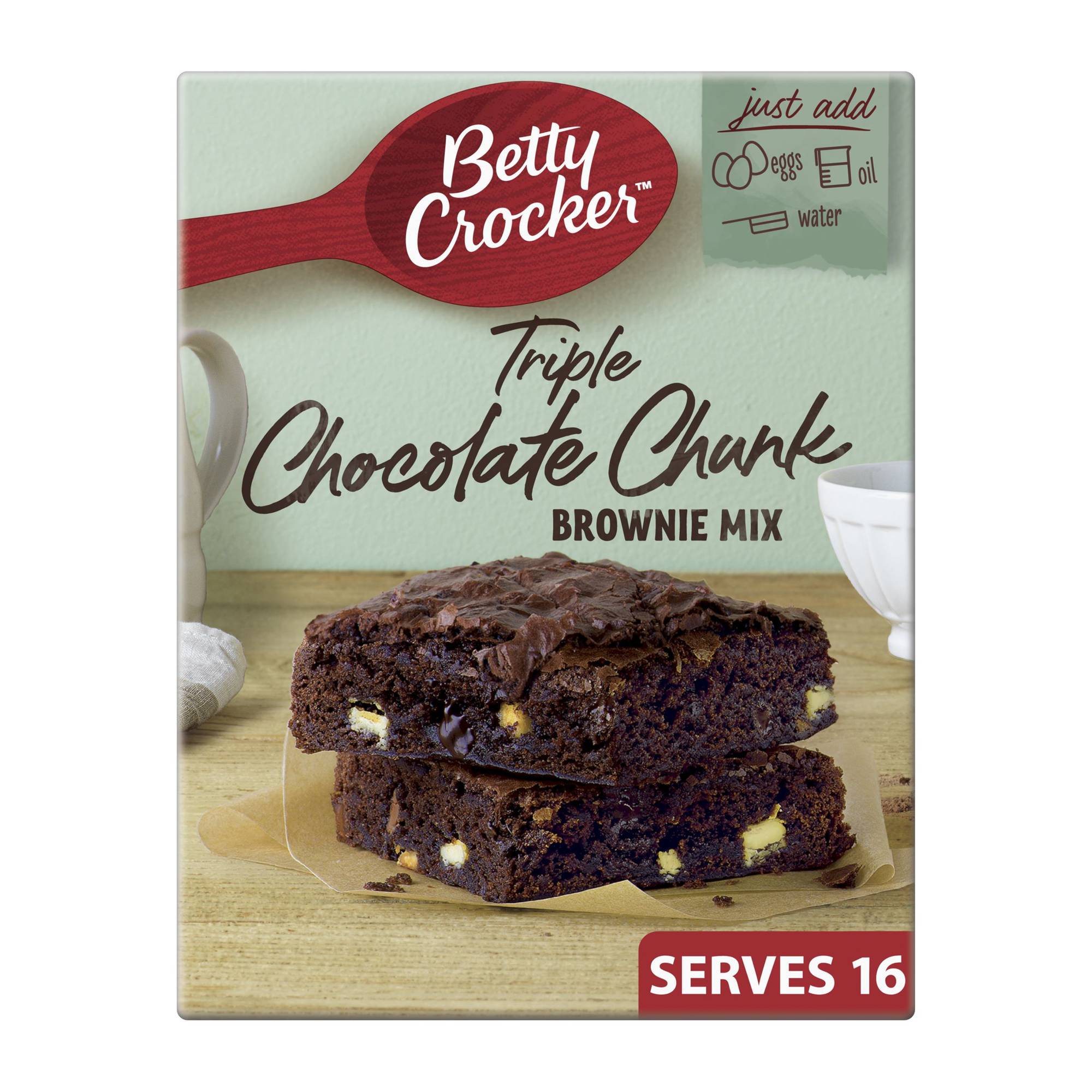 Betty Crocker Triple Chocolate Chunk Brownie Mix 415g Hobbycraft