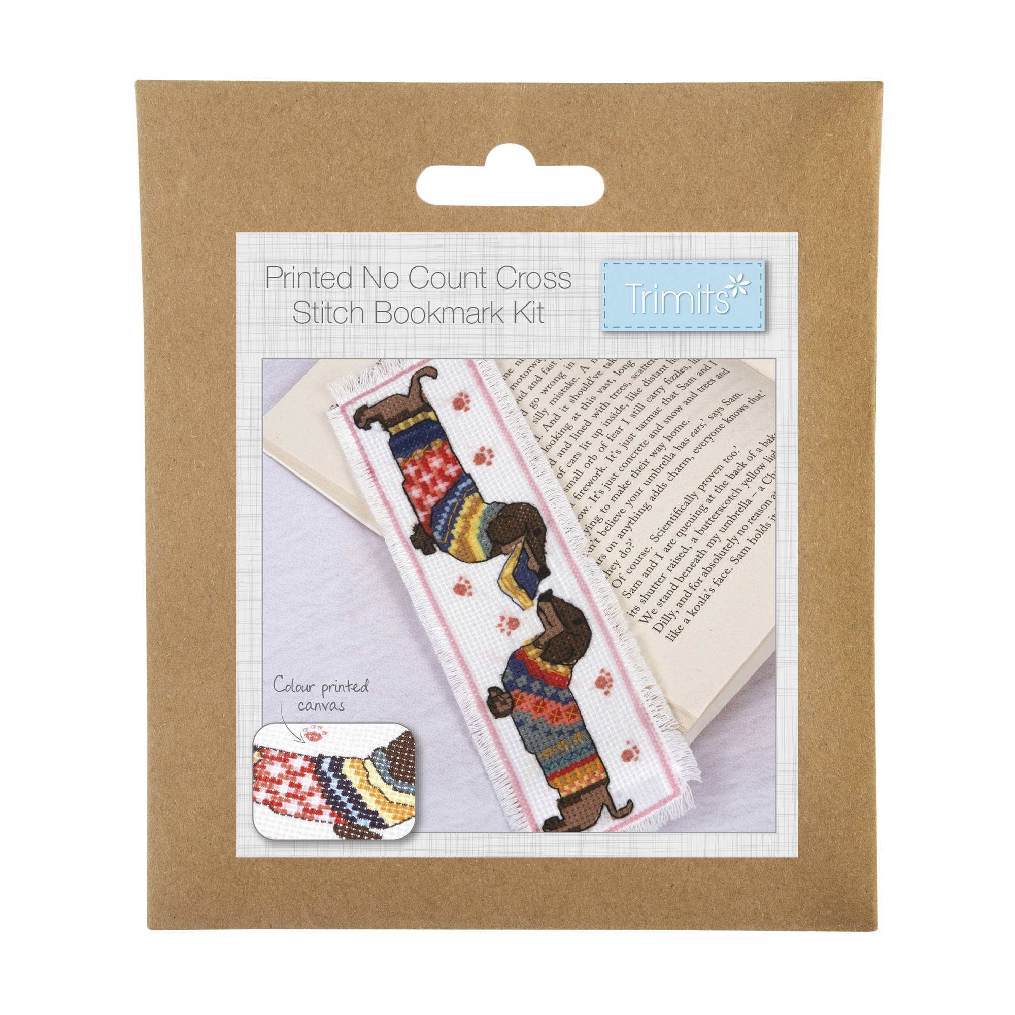 Buy Trimits Dachshund Cross Stitch Bookmark Kit for GBP 3.30 | Hobbycraft