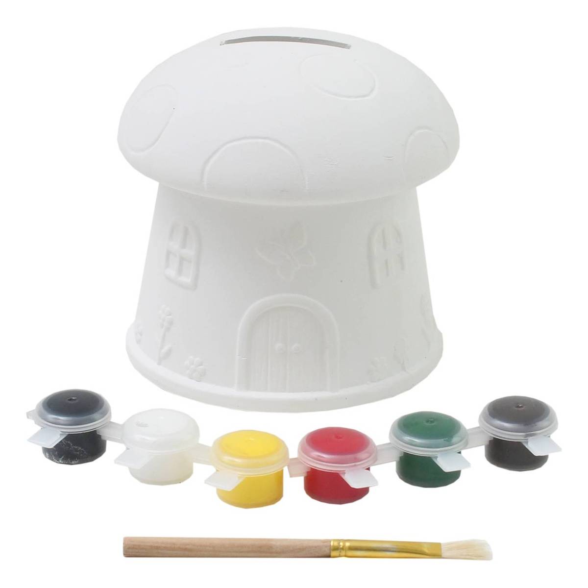 Paint Your Own Toadstool Money Box Hobbycraft