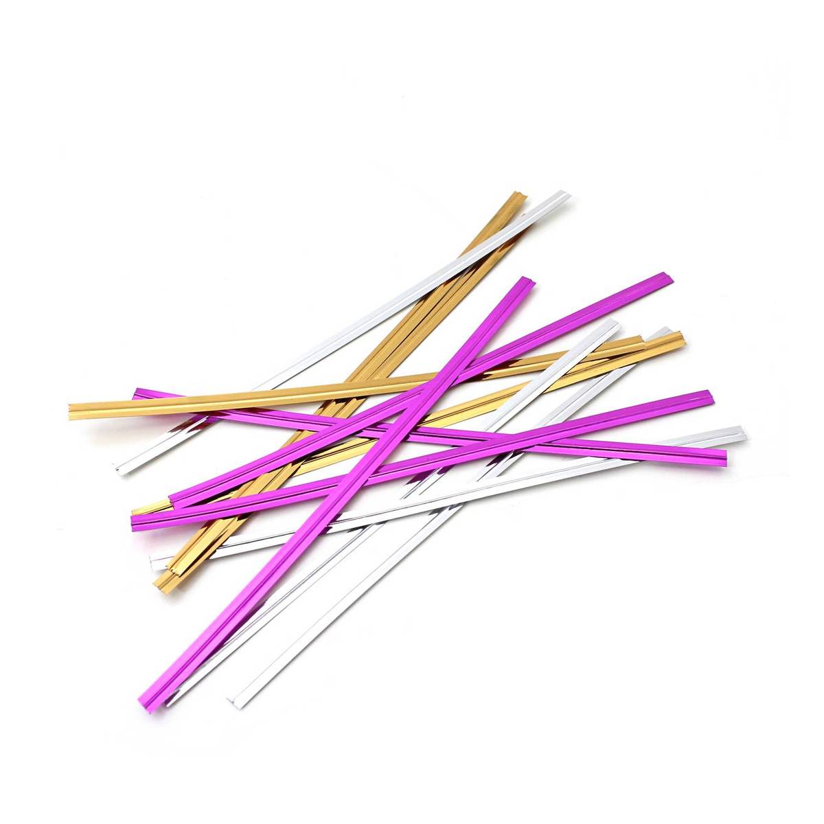 Metallic Treat Bag Ties 50 Pack Hobbycraft