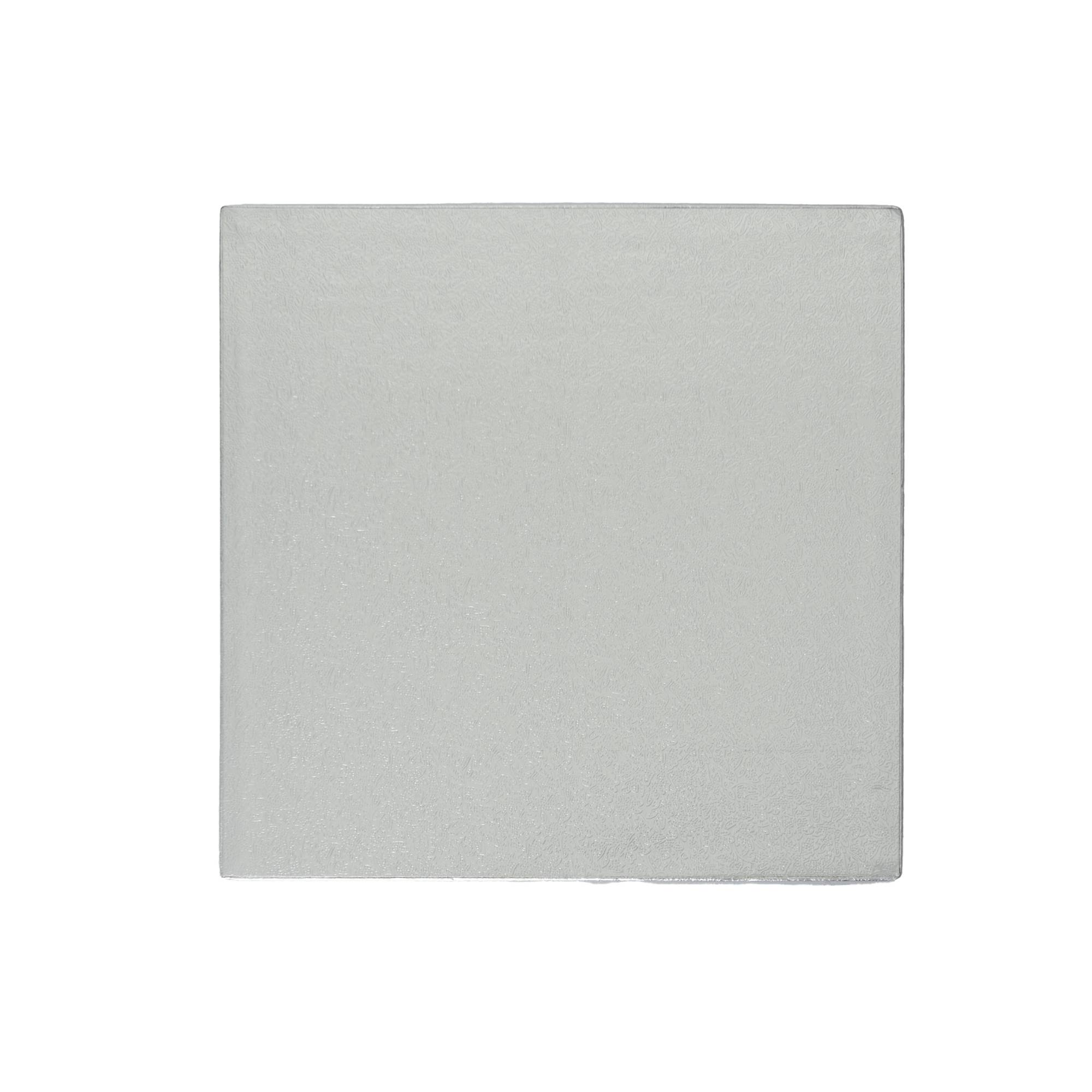 Silver Square Cake Drum 8 Inches Hobbycraft