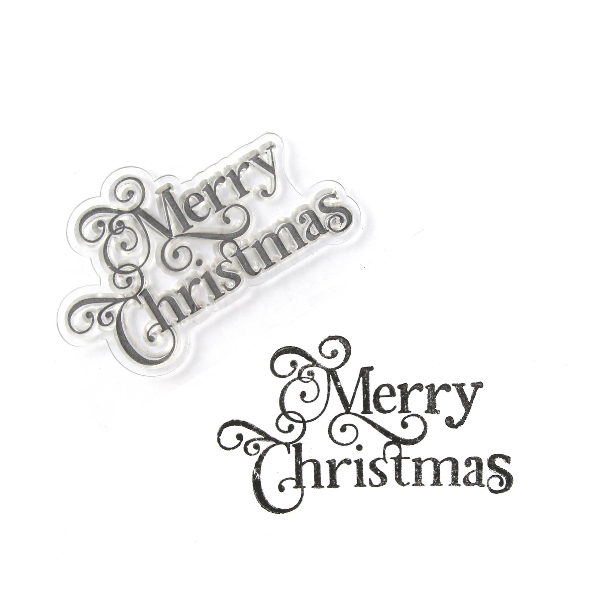 Merry Christmas Clear Stamp Hobbycraft