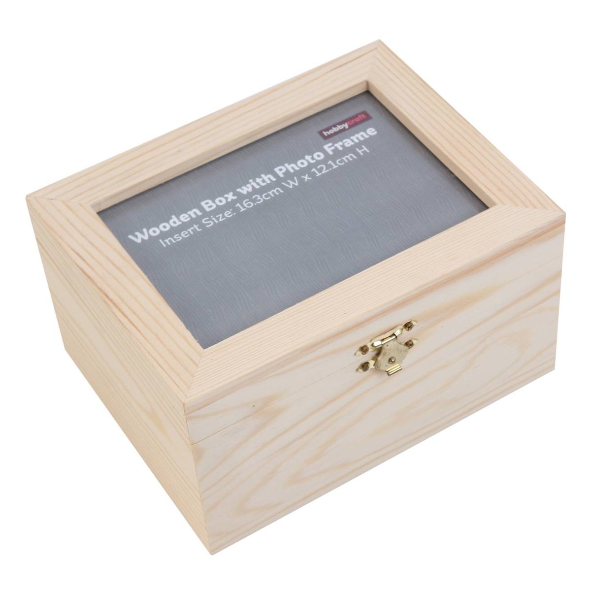 Wooden Box with Photo Frame 18cm x 14cm x 10cm