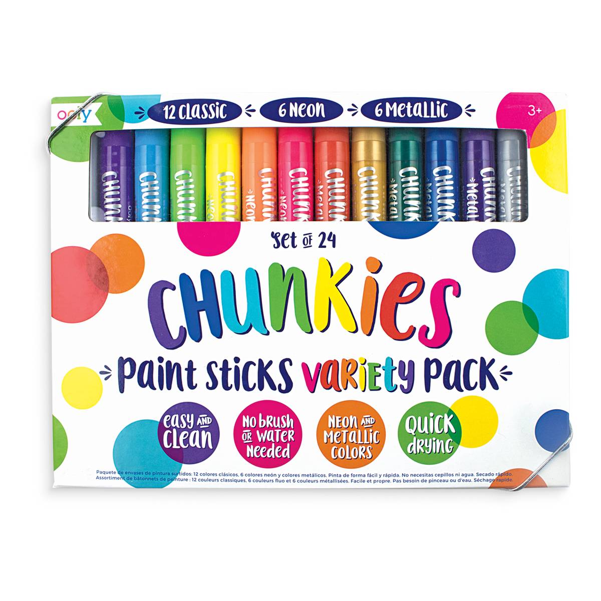 Chunkies Paint Sticks Variety Pack 24 Pieces Hobbycraft