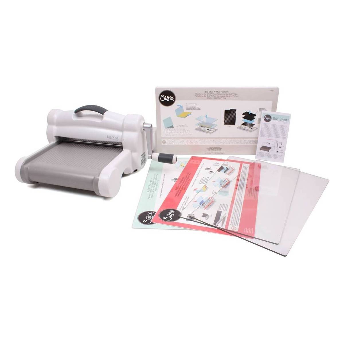 Sizzix Big Shot Plus Manual Die Cutting & Embossing Machine with Cutting  Pads - Create Bigger Scrapbook Pages & Quilting Projects