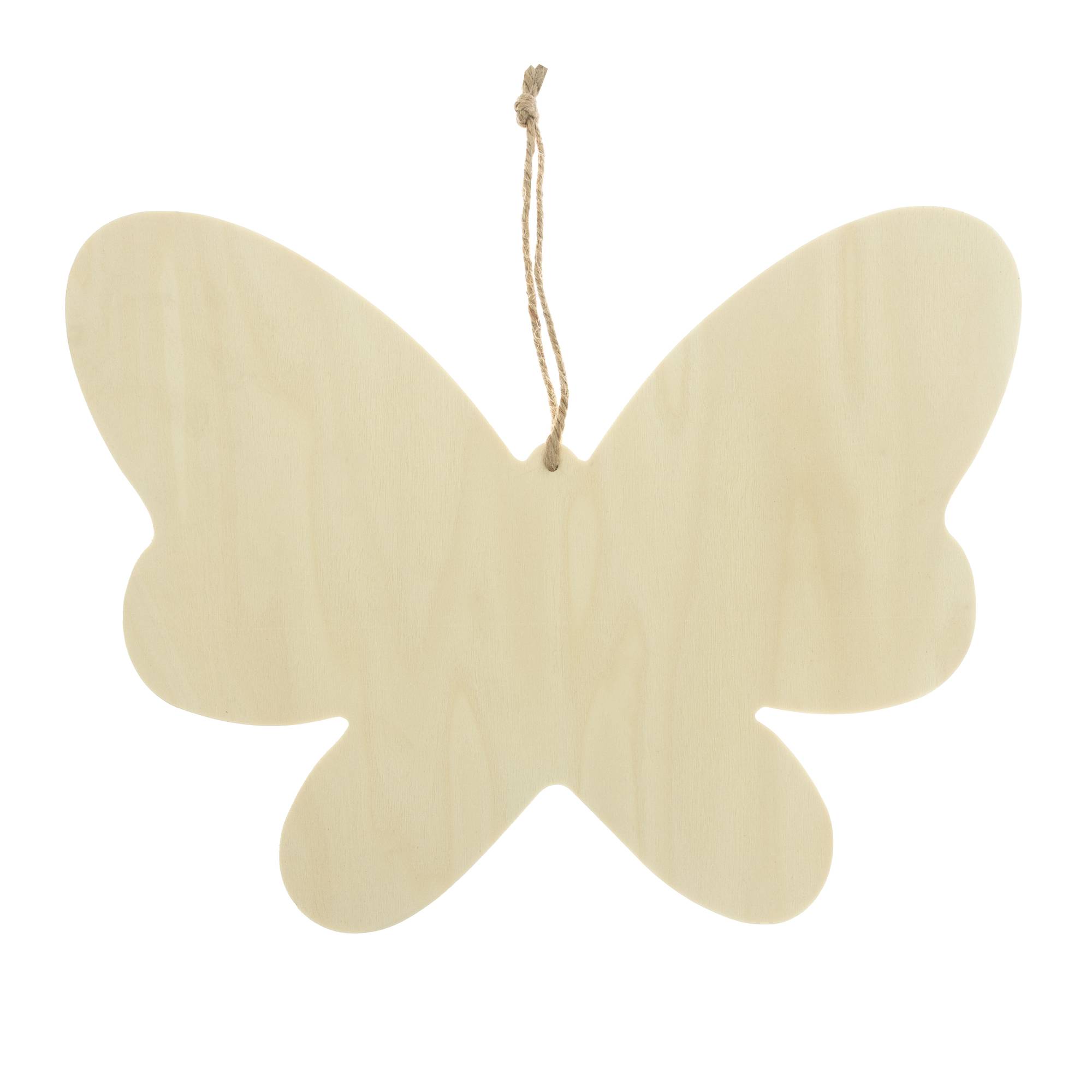 Hanging Wooden Butterfly Plaque 30.5cm | Hobbycraft