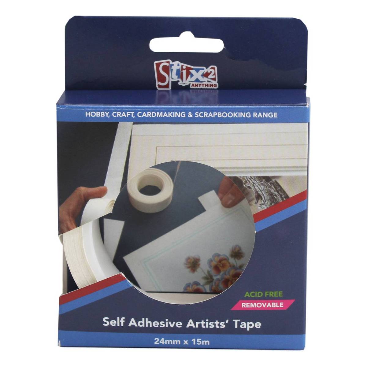 Stix2 Self Adhesive Kraft Paper Tape 25mm x 15m Hobbycraft