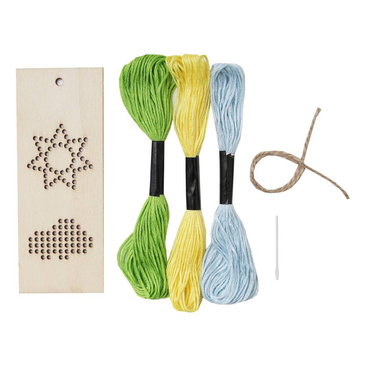 Sun and Cloud Wooden Threading Kit Hobbycraft