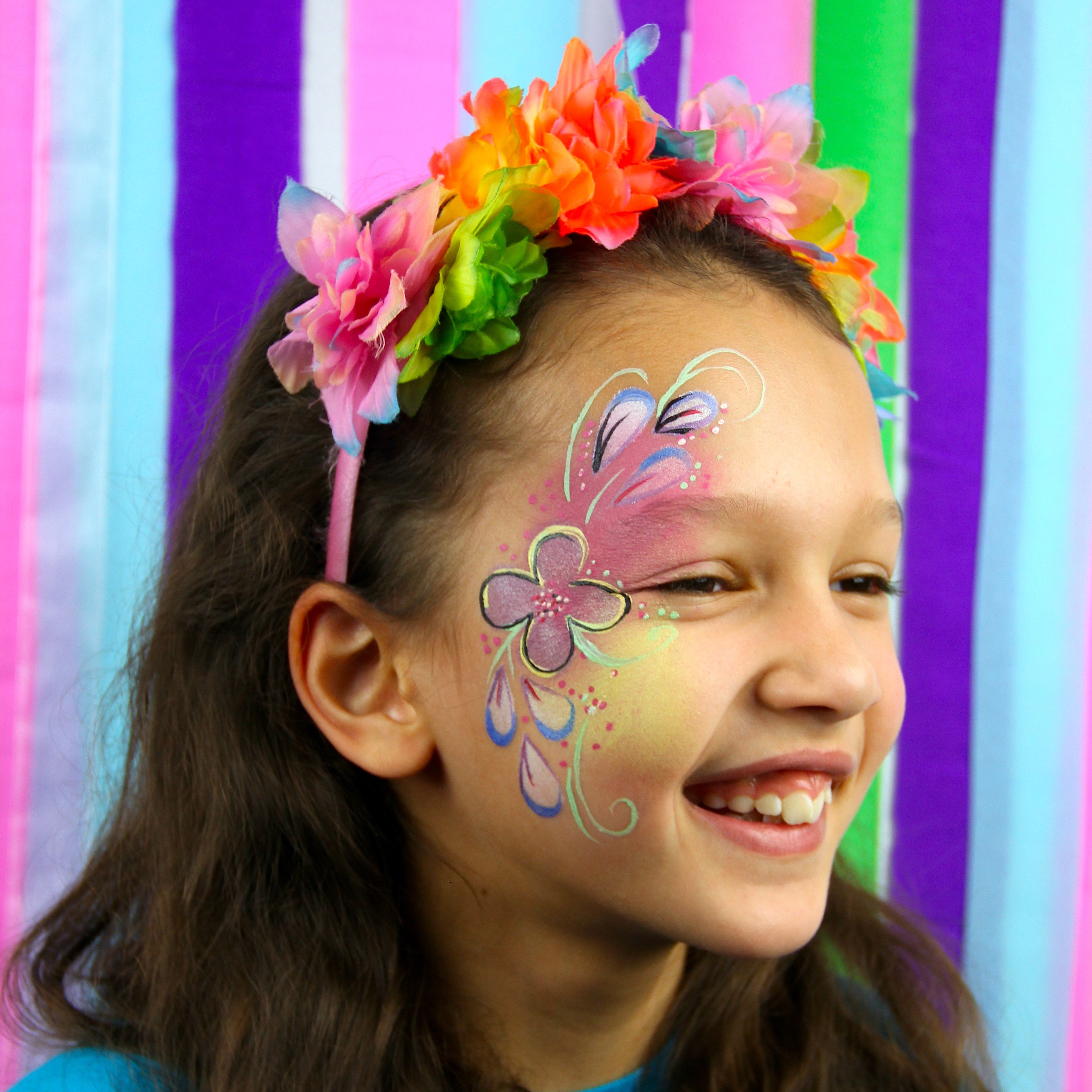Flower Face Painting Ideas For Kids