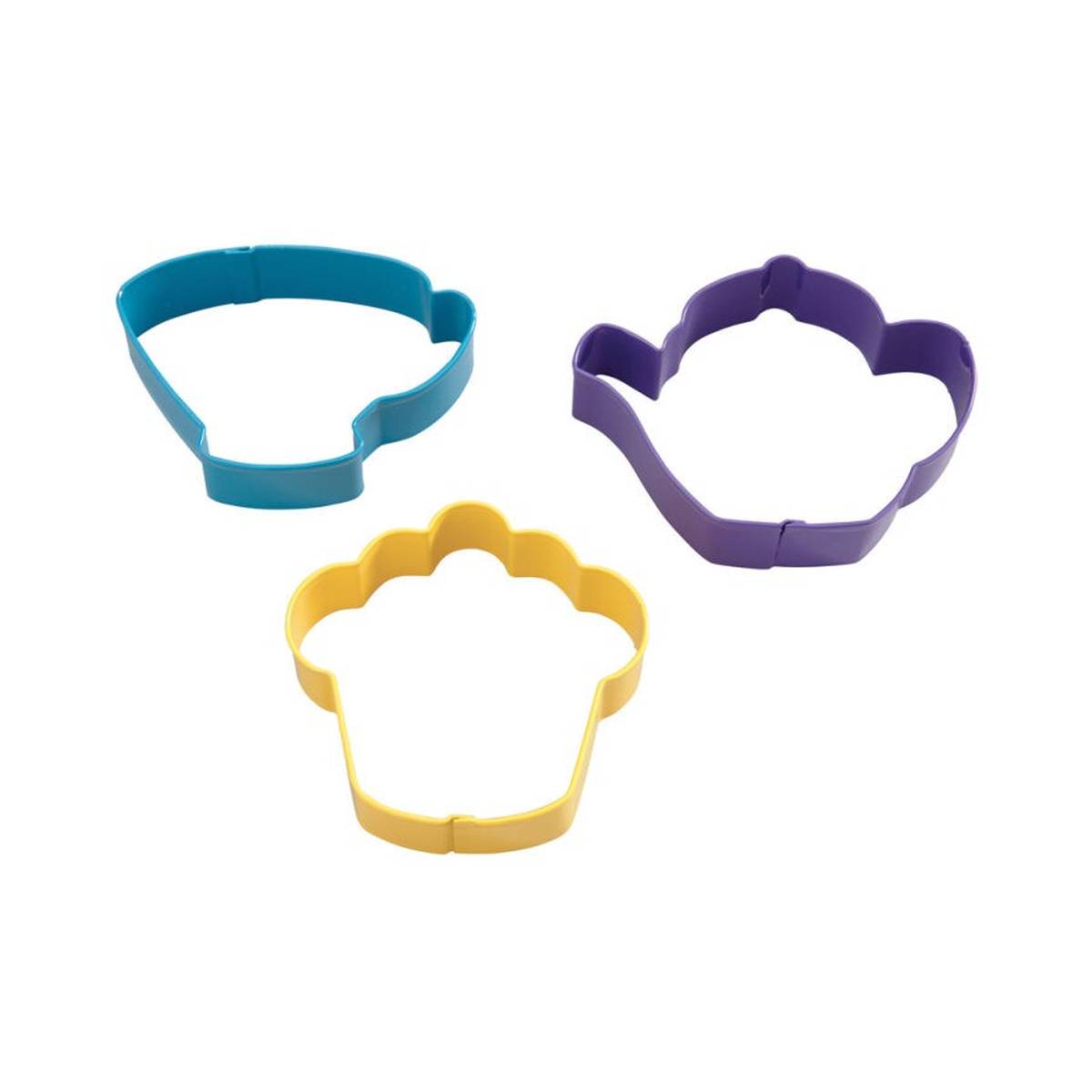 Wilton Tea Party Theme Cookie Cutter Set 3 Pieces Hobbycraft