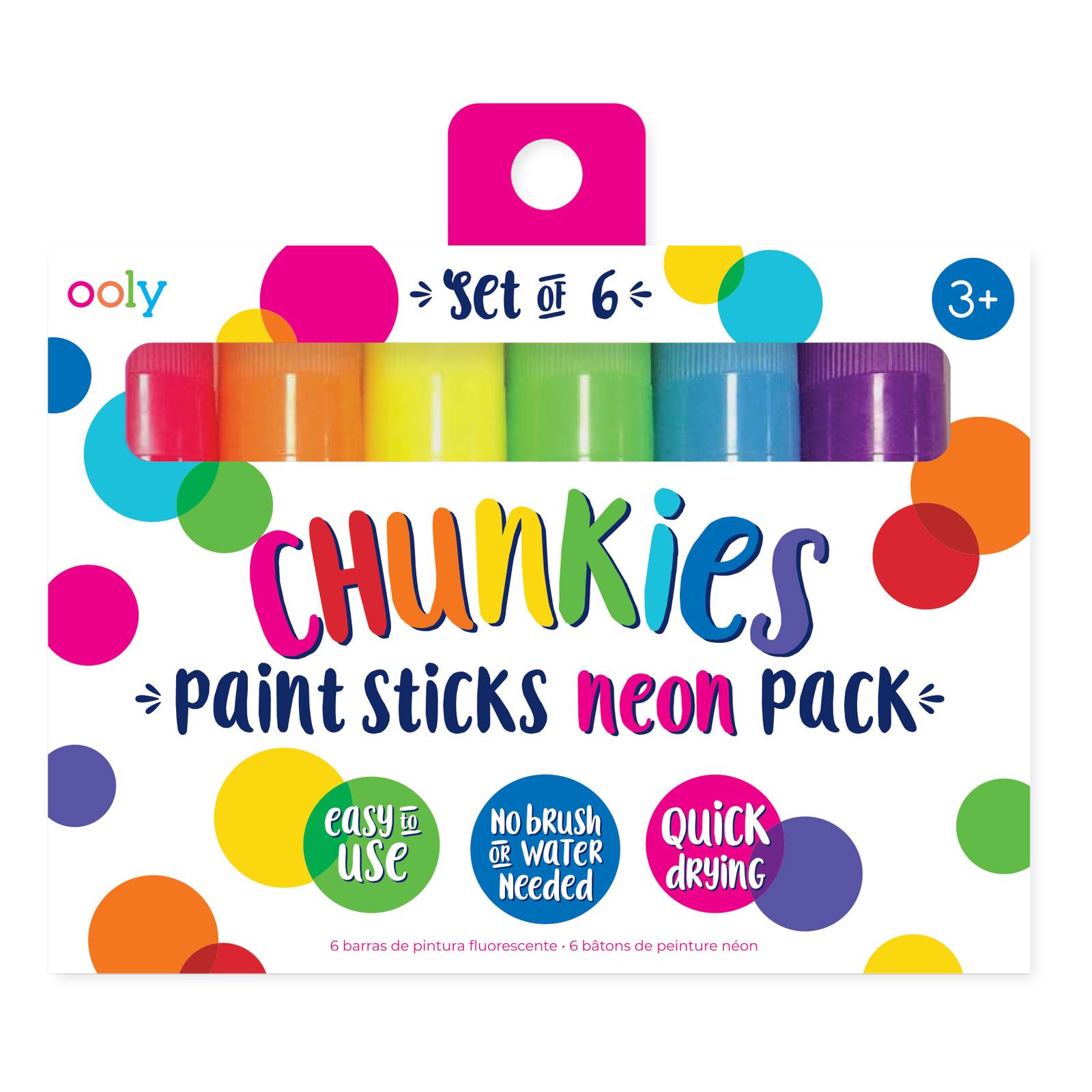 Chunkies Neon Paint Sticks 6 Pack Hobbycraft