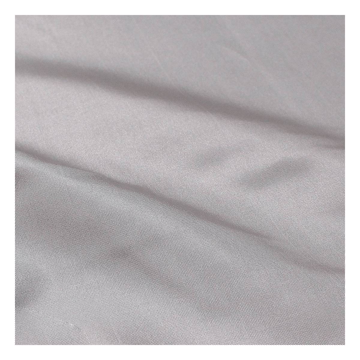 Silver Polyester Silky Habutai Fabric Pack 112cm x 2m | Hobbycraft