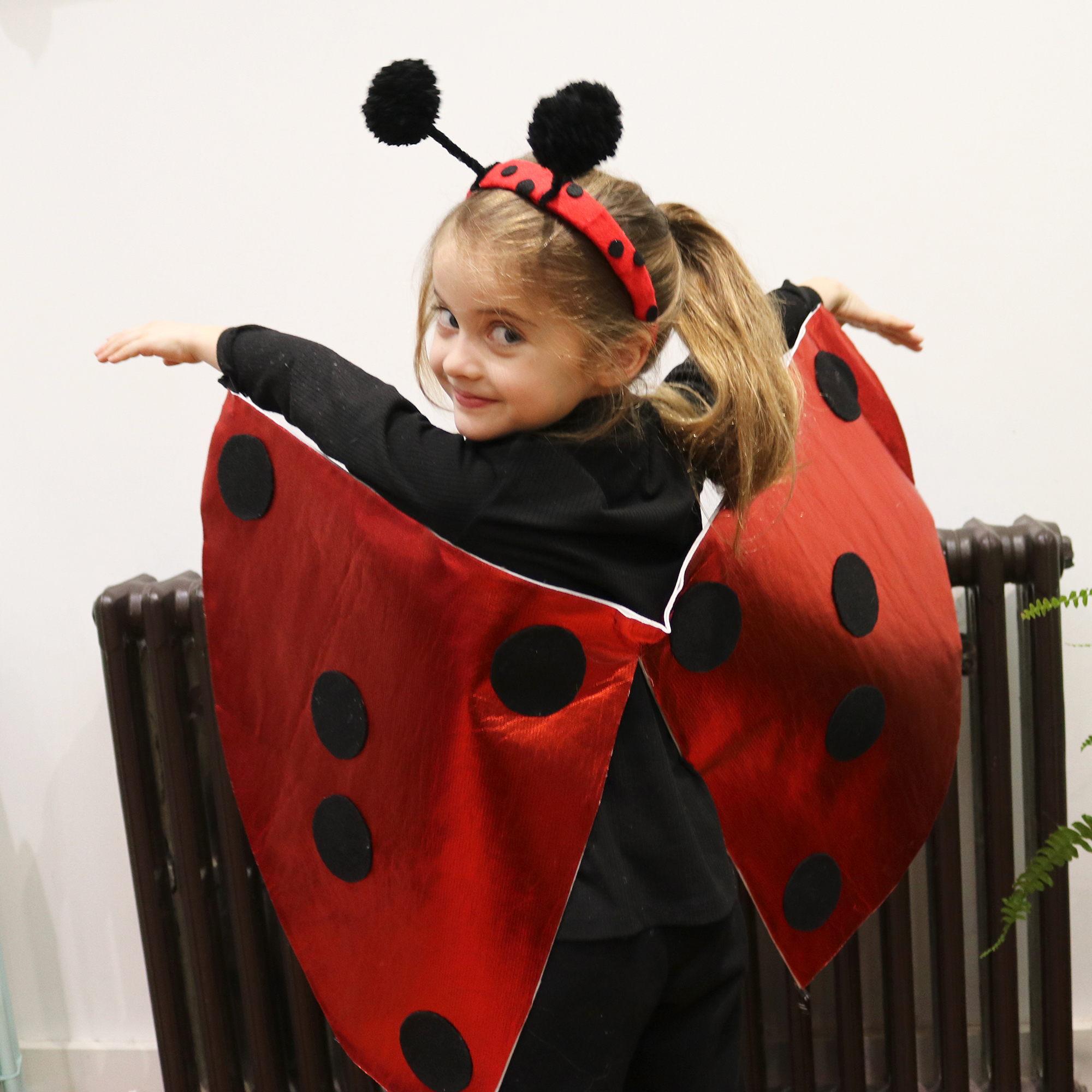 Arriba 82+ imagen how to make a ladybug costume
