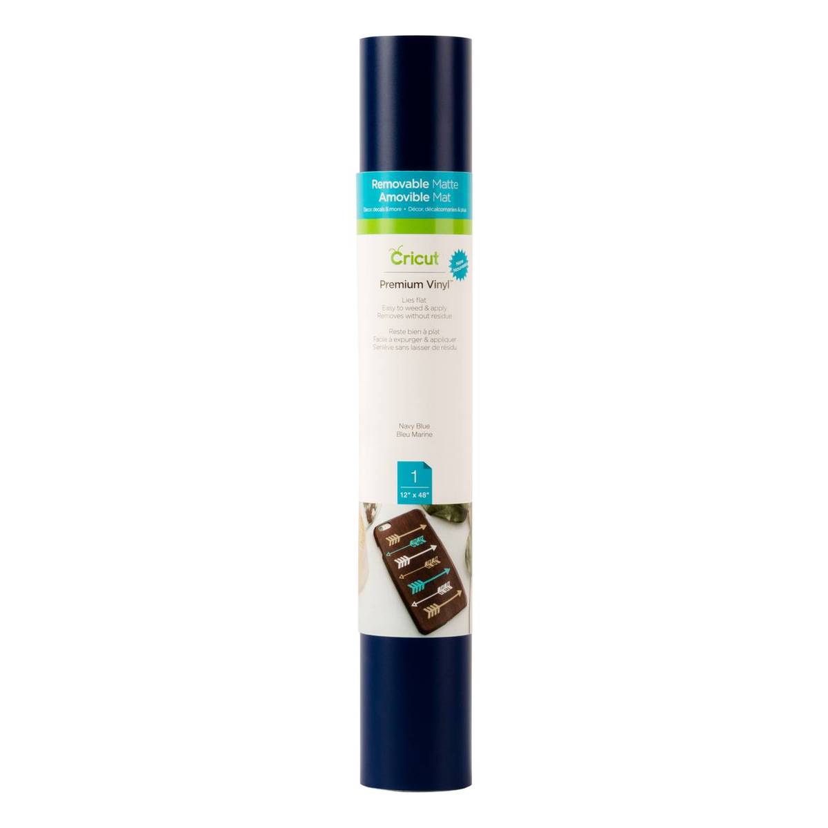 Cricut Navy Blue Removable Matte Premium Vinyl 12 x 48 Inches Hobbycraft