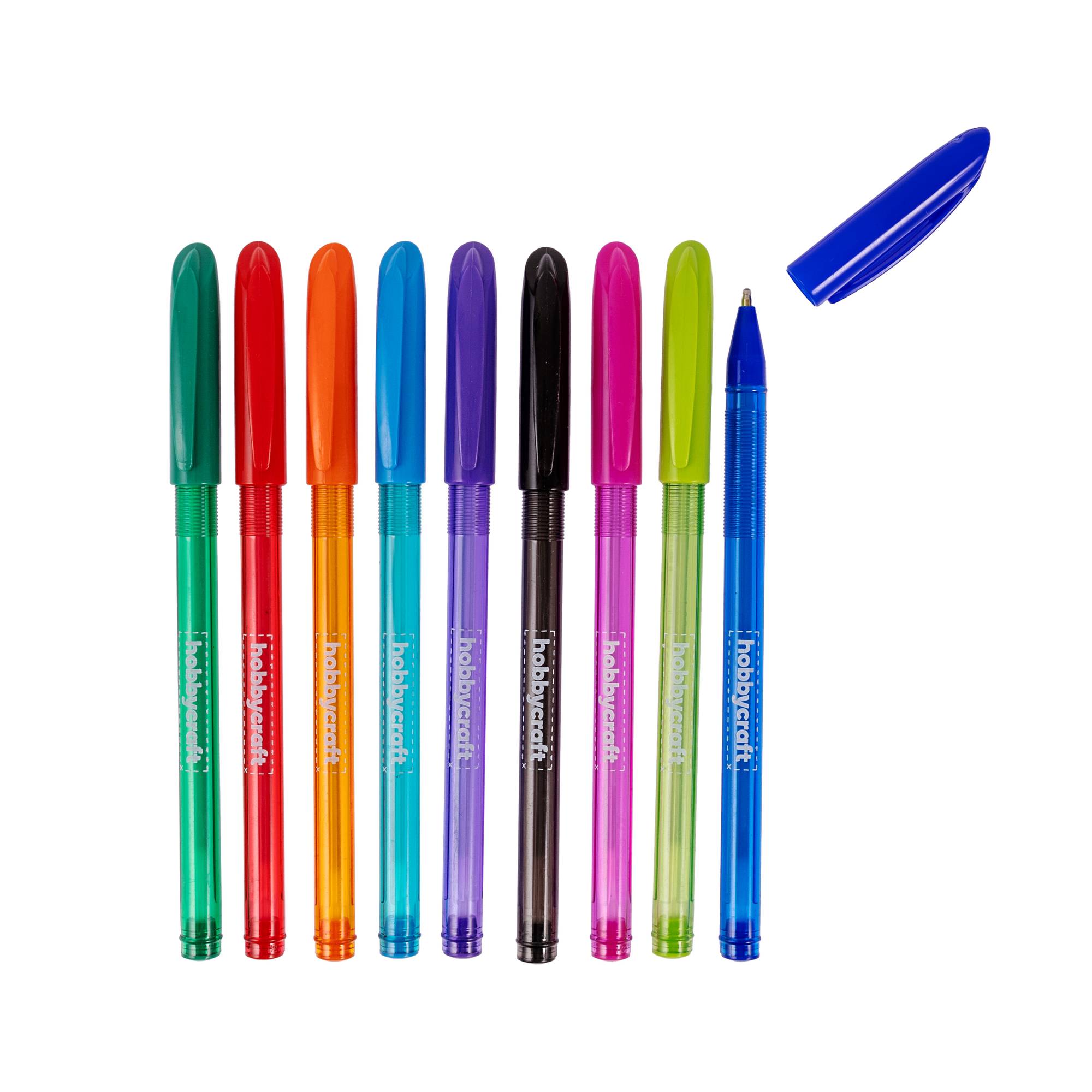 Vivid Ballpoint Pens 9 Pack Hobbycraft
