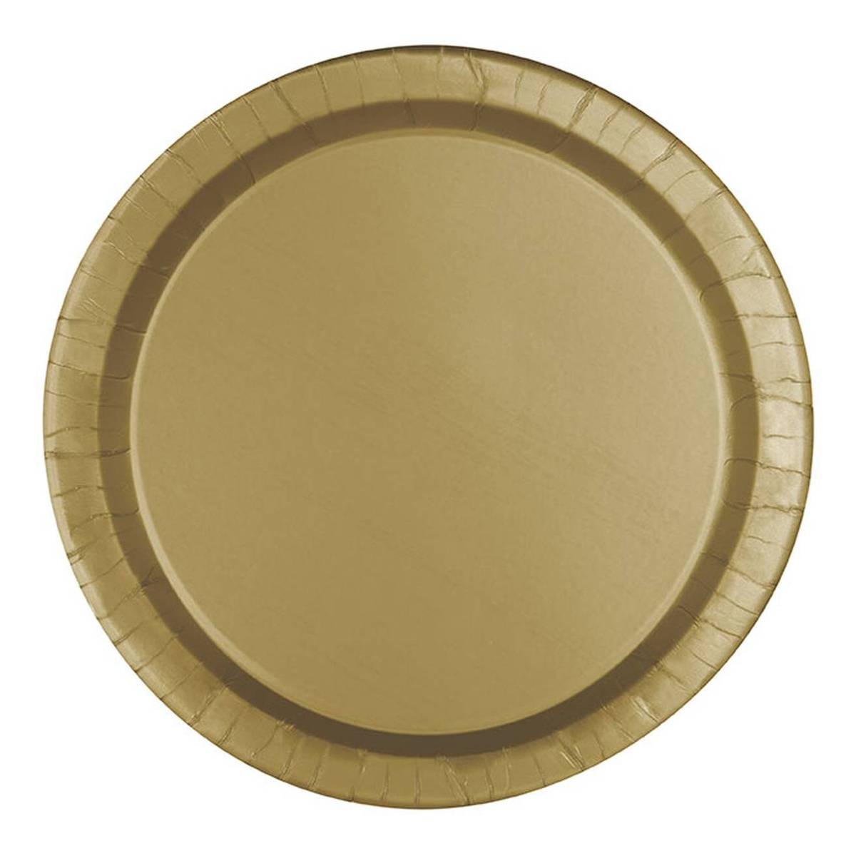 Gold Paper Plates 8 Pack Hobbycraft