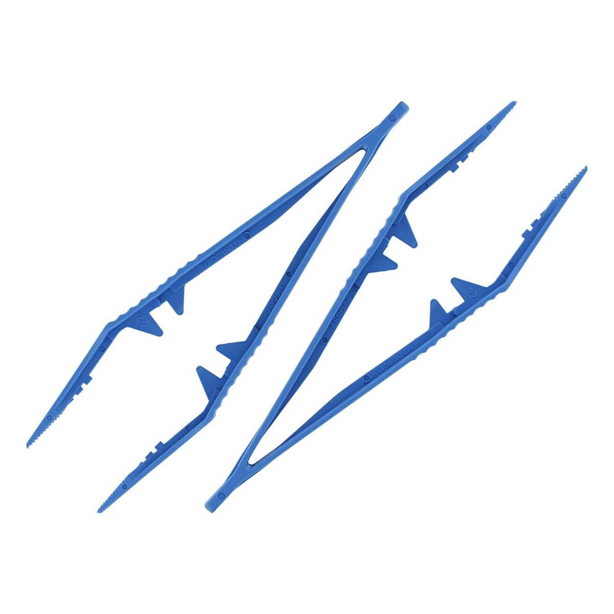 Blue Plastic Tweezers 2 Pack Hobbycraft
