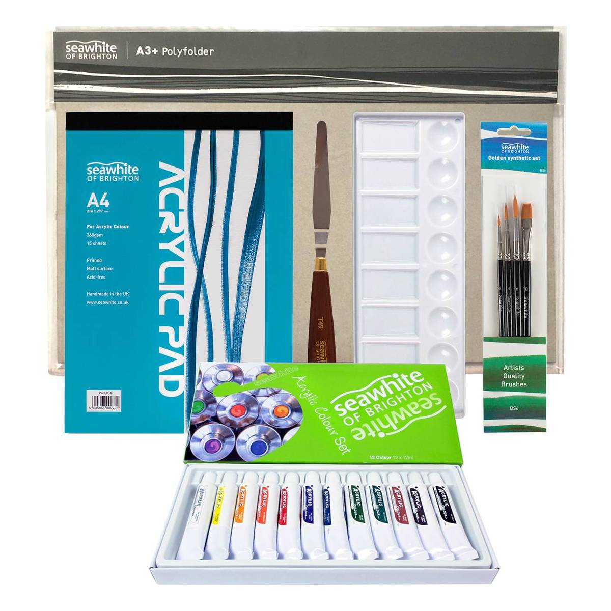 Seawhite Acrylic Painting Kit Hobbycraft