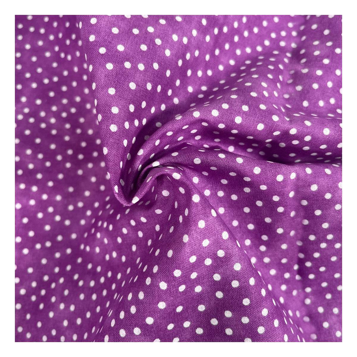 Lilac Spotty Cotton Textured Blender Fabric by the Metre Hobbycraft