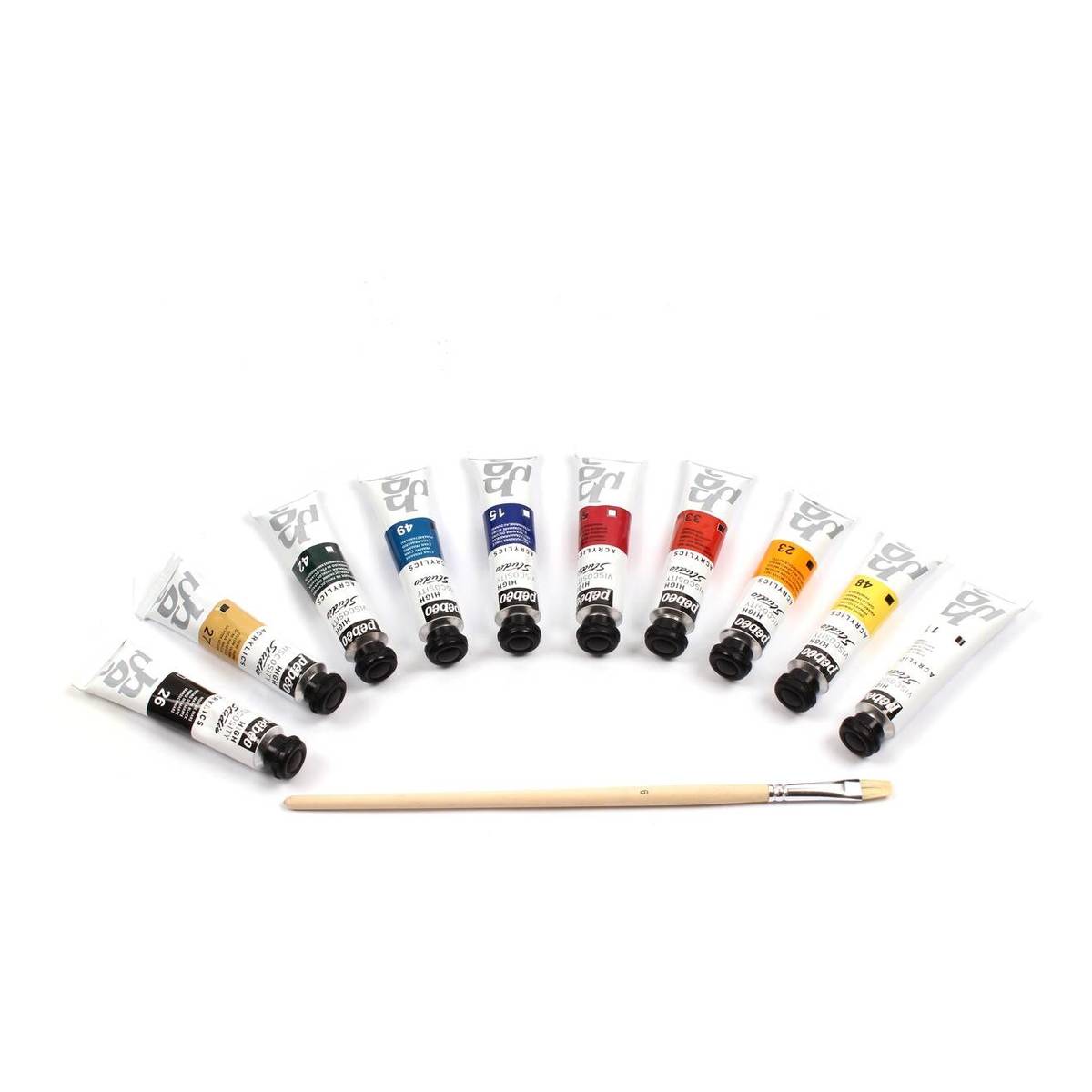 Pebeo Studio Acrylic 20ml 10 Pack Hobbycraft