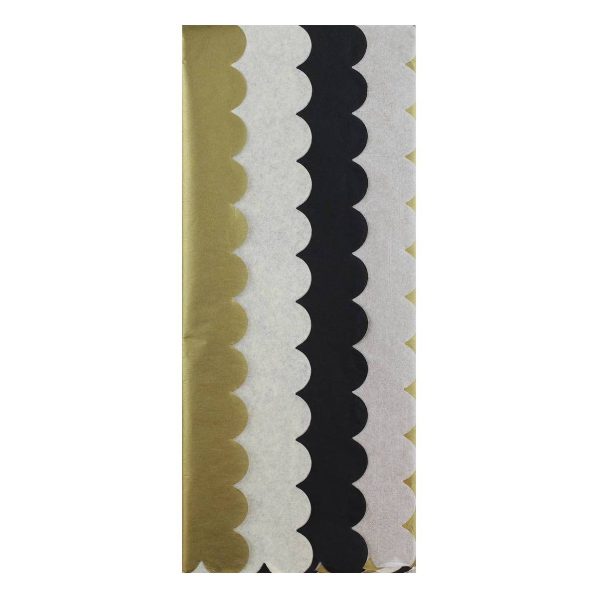 Assorted Scallop Edge Tissue Paper 6 Pack Hobbycraft