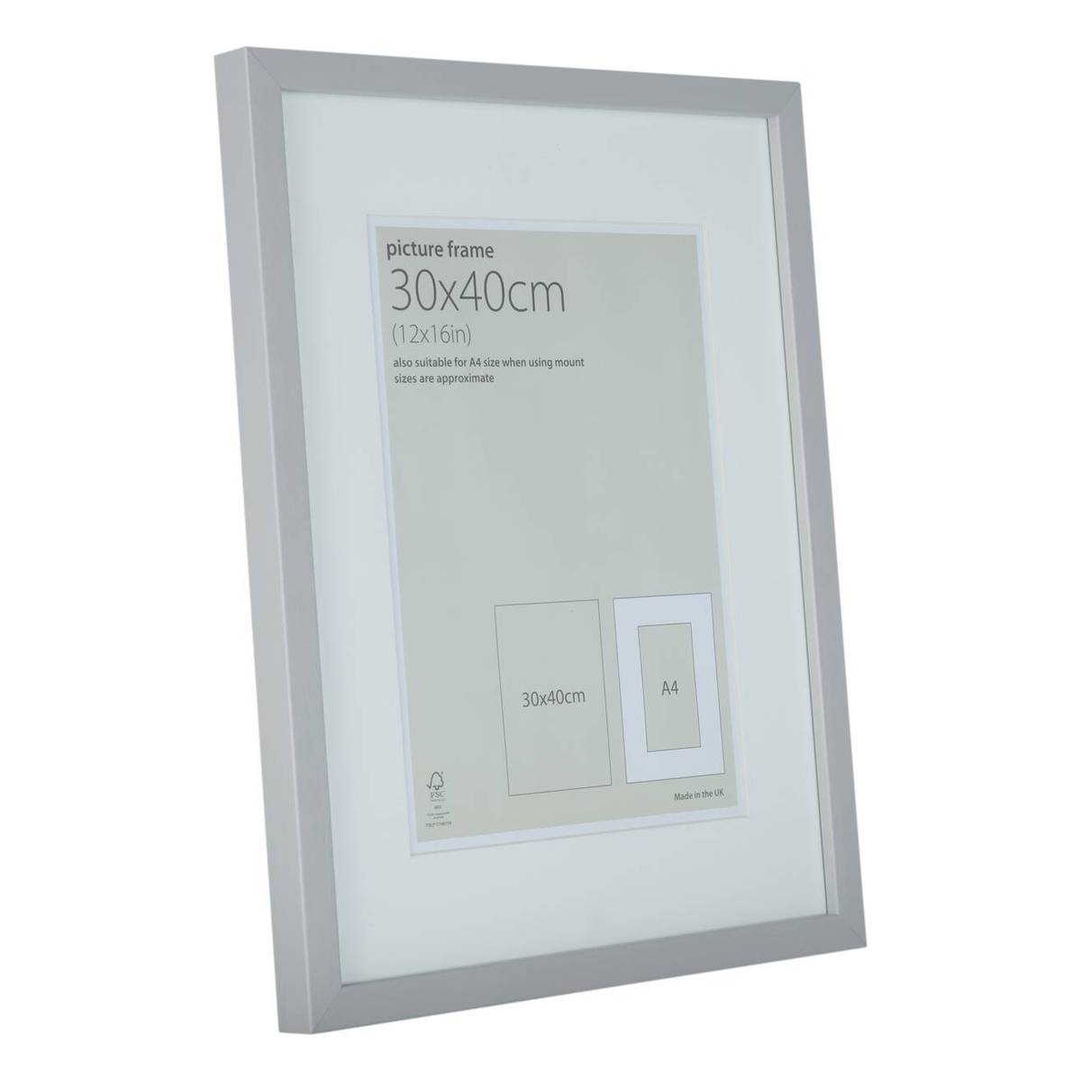 Light Grey Gallery Frame 30cm 40cm | Hobbycraft