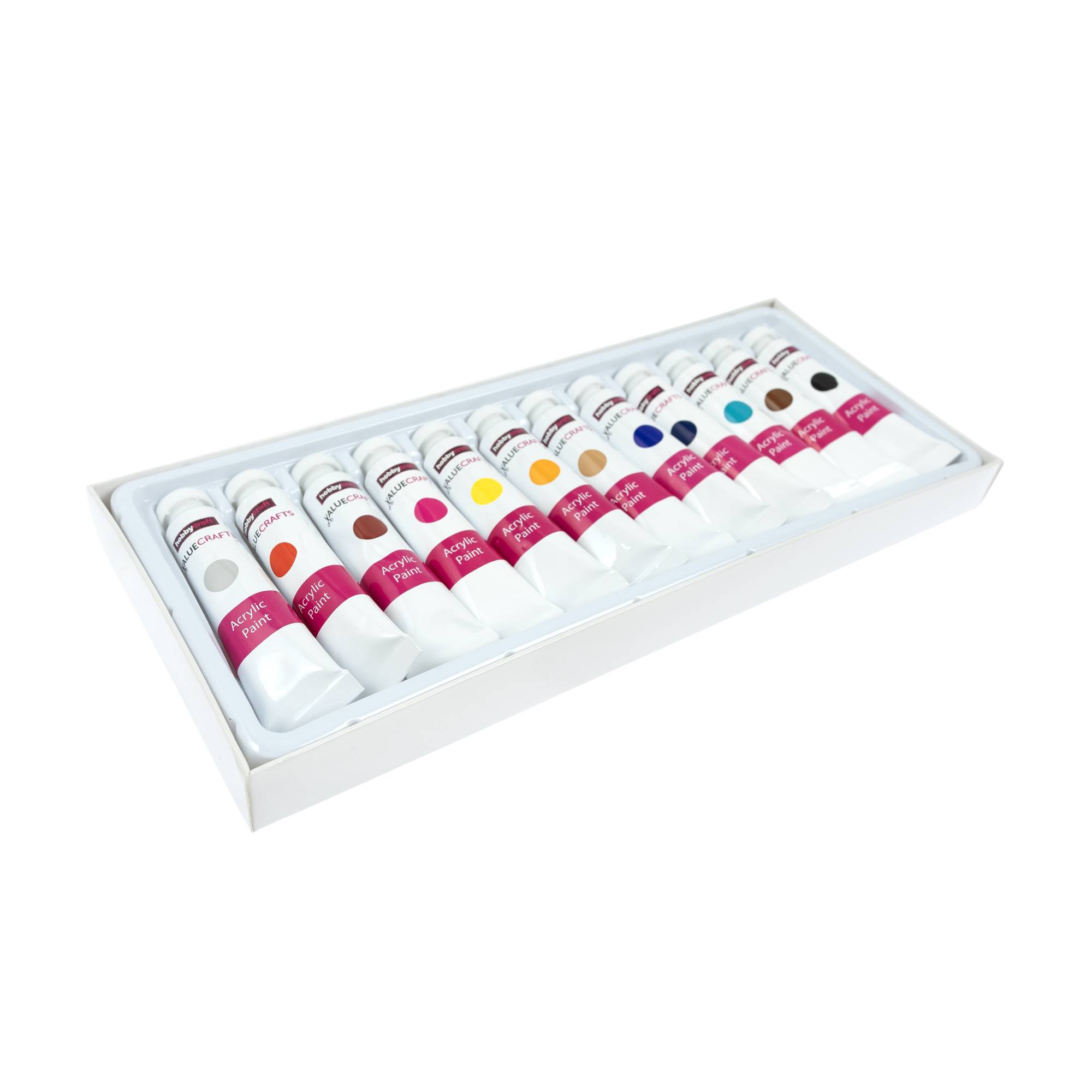 thumbnail image 2 of 12-Pack Acrylic Paint Set - 12mL Tubes, Assorted Colors, For Adults & Kids 2 of 3
