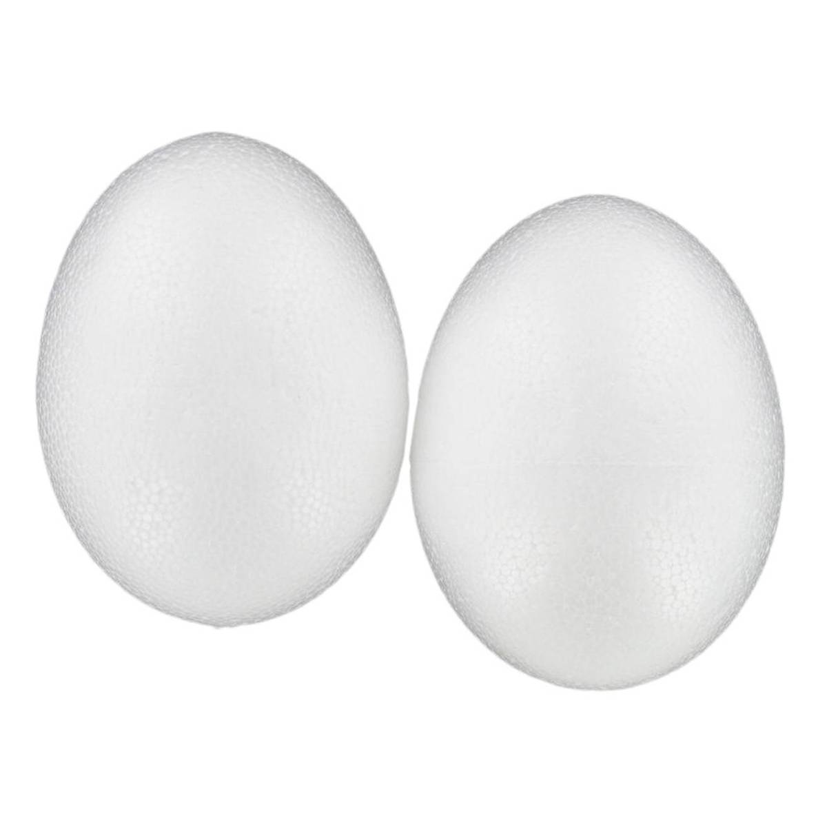 Polystyrene Egg 10cm 2 Pack Hobbycraft
