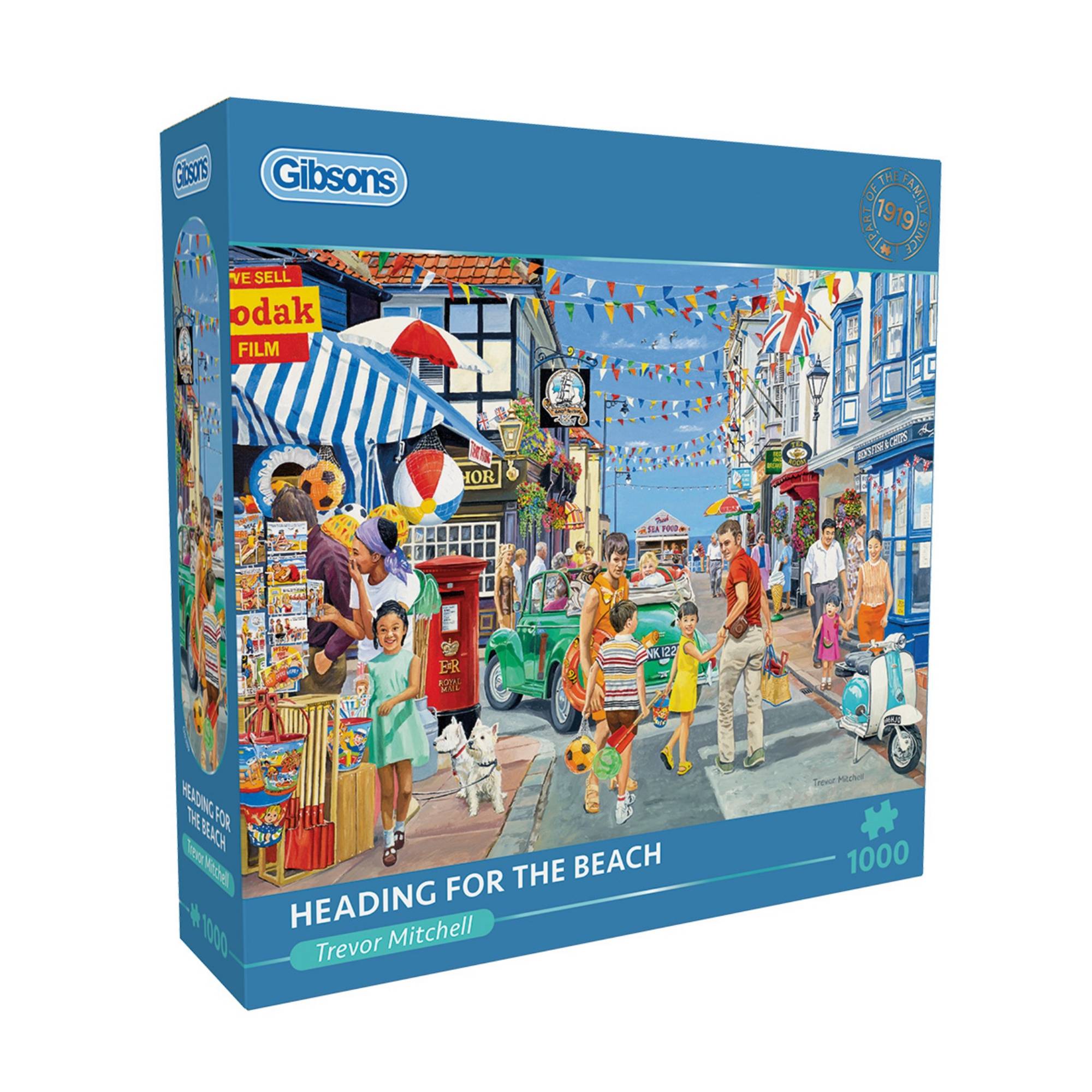 Gibsons Heading for the Beach Jigsaw Puzzle 1000 Pieces | Hobbycraft