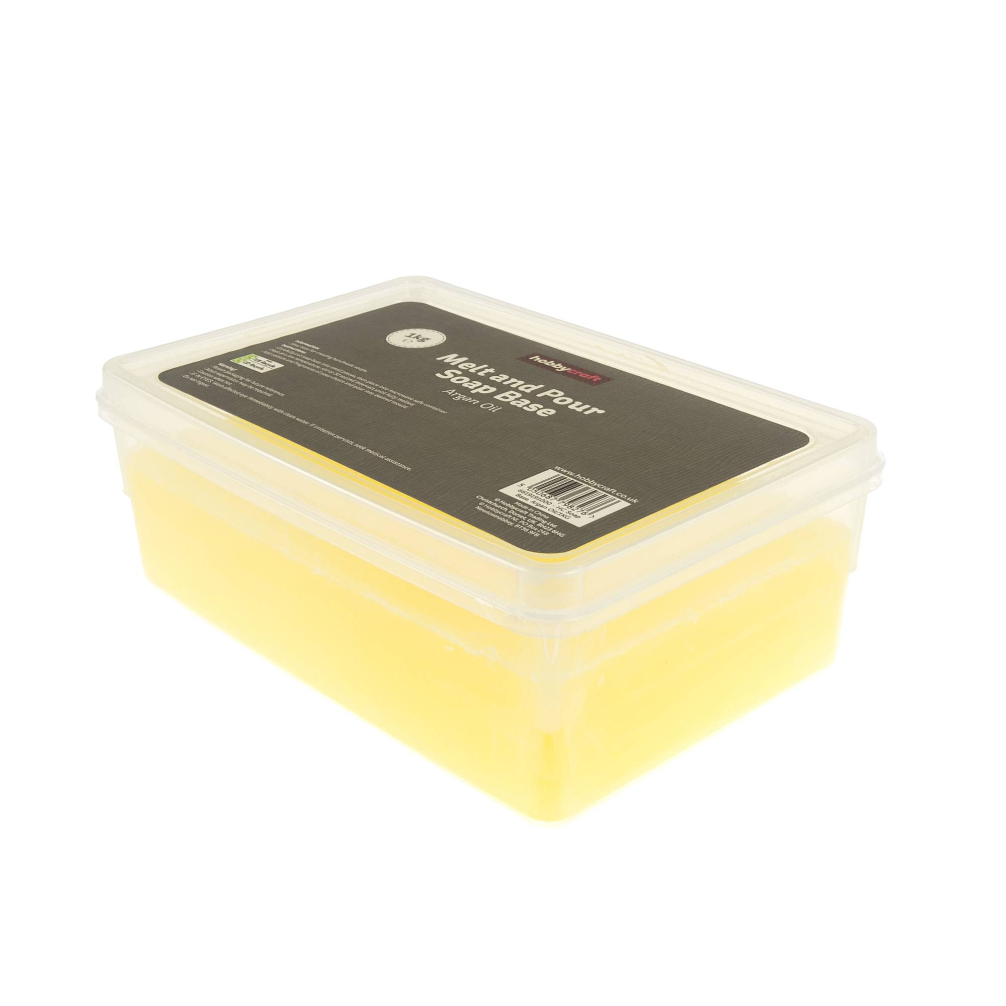 Argan Oil Melt and Pour Soap Base 1kg Hobbycraft