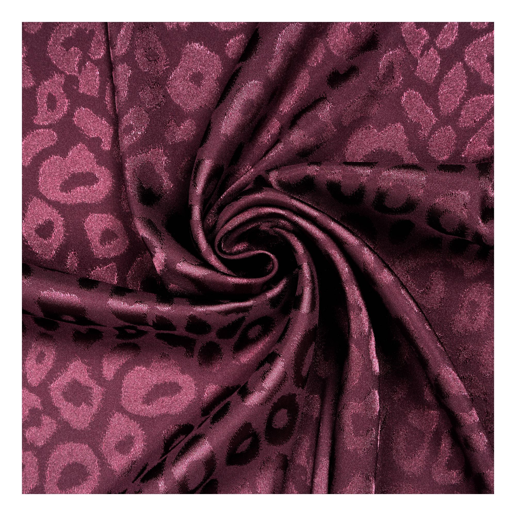 Plum Animal Print Satin Fabric by the Metre | Hobbycraft