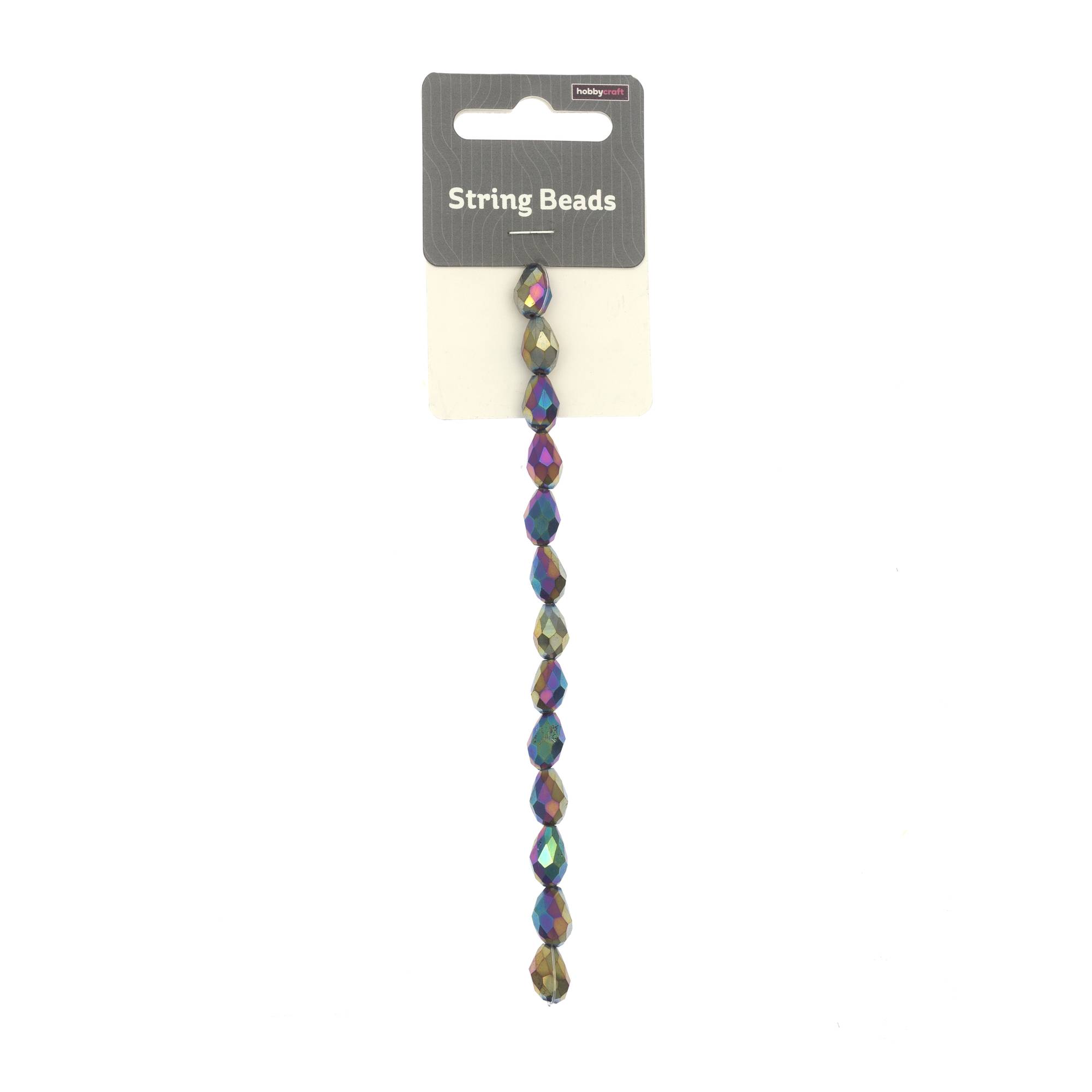 Metallic Faceted String Beads 12mm 13 Pieces | Hobbycraft