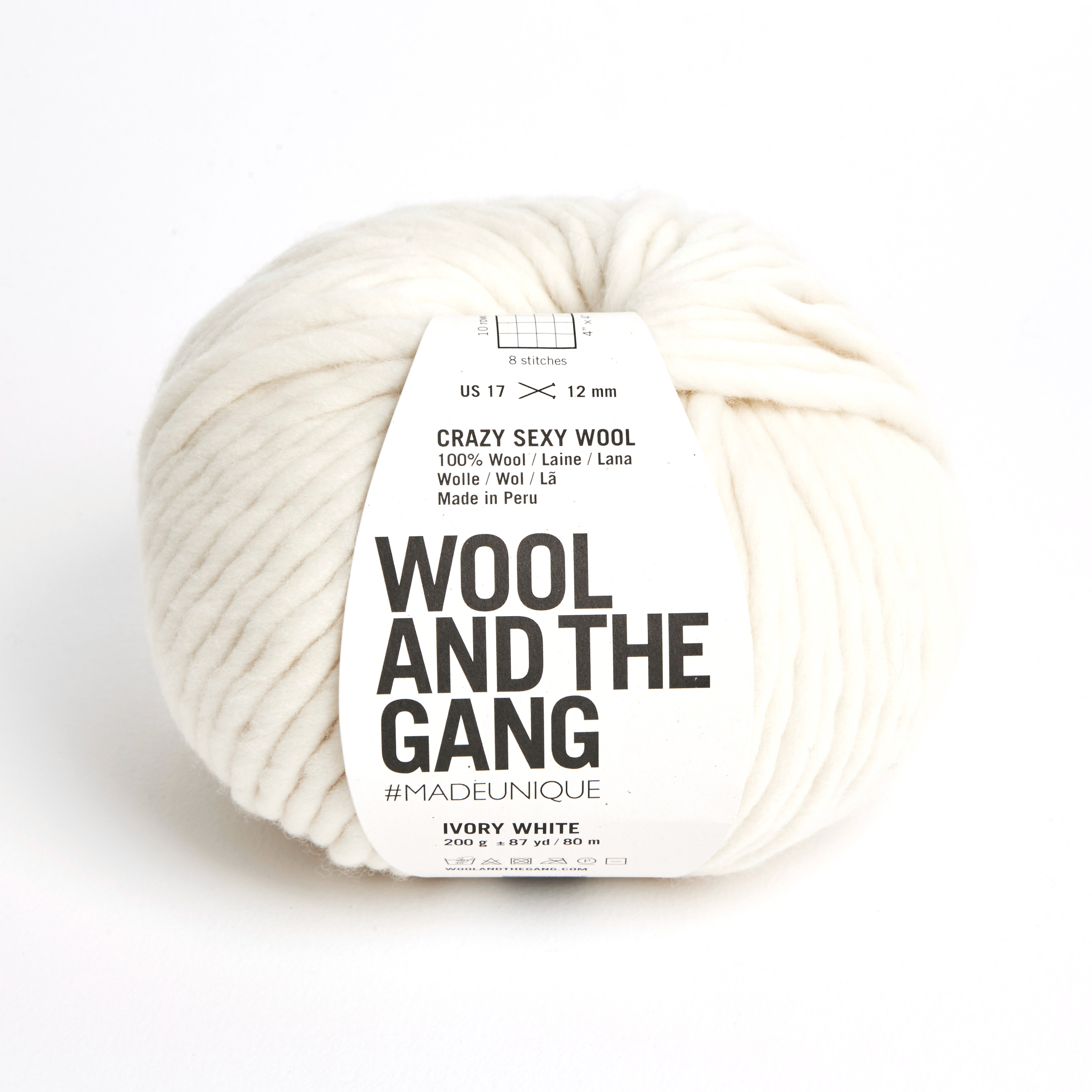 Wool and the Gang Ivory White Crazy Sexy Wool 200g | Hobbycraft
