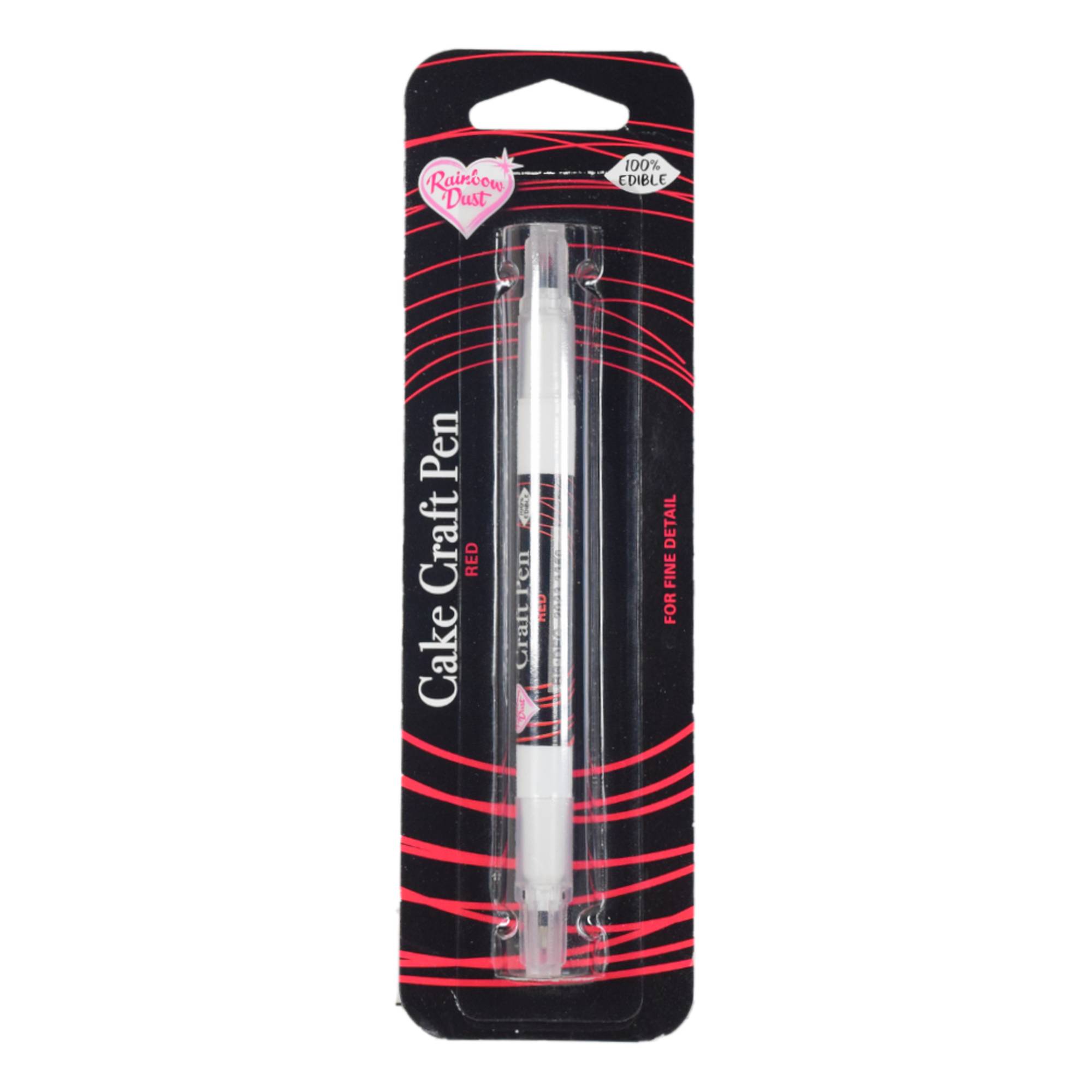 Rainbow Dust Red DoubleEnded Edible Food Pen Hobbycraft