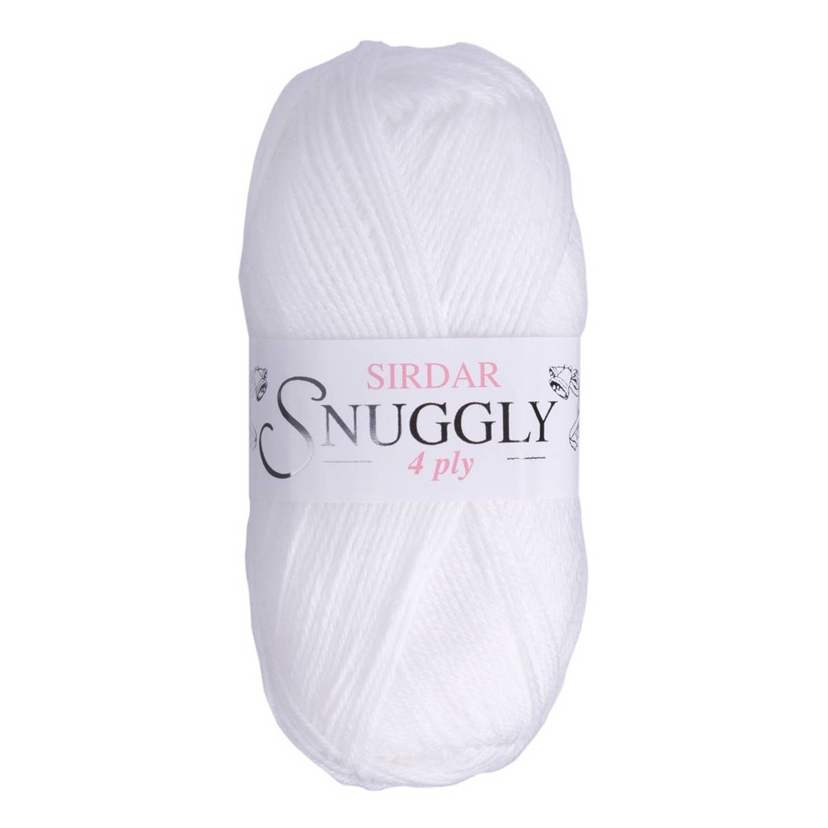 Sirdar White Snuggly 4 Ply Yarn 50g Hobbycraft
