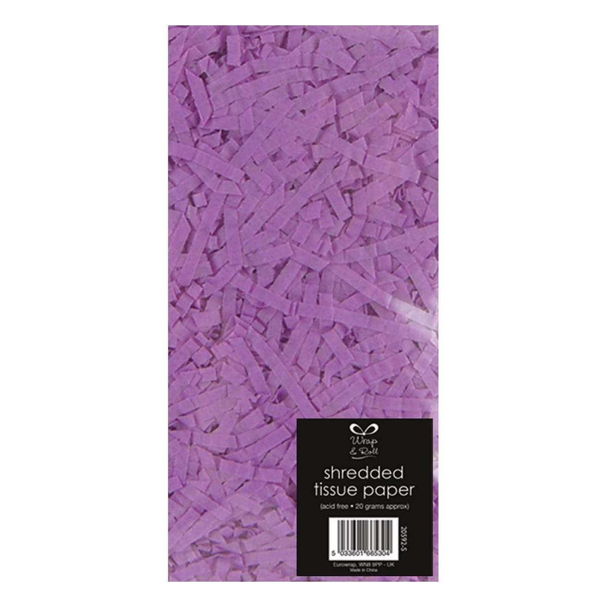 Lilac Shredded Tissue Paper 20g Hobbycraft