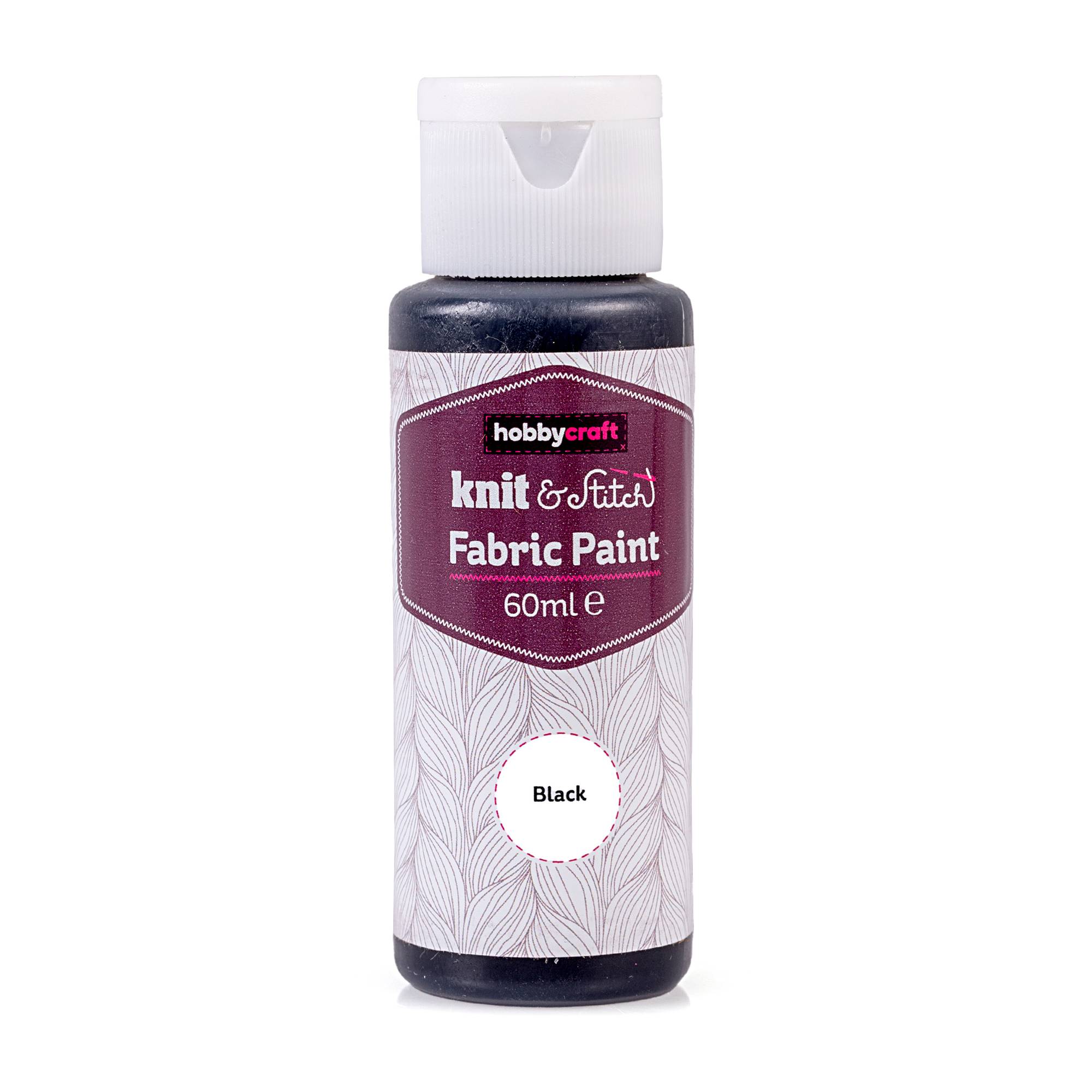 Black Fabric Paint 60ml Hobbycraft