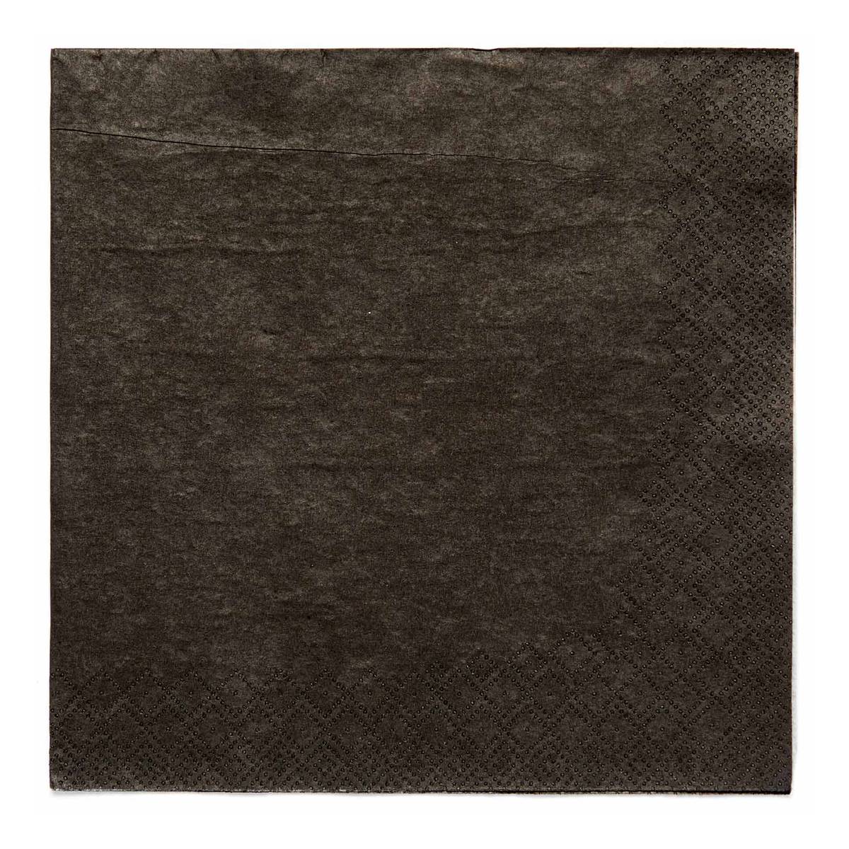 Charcoal Napkins 20 Pack Hobbycraft