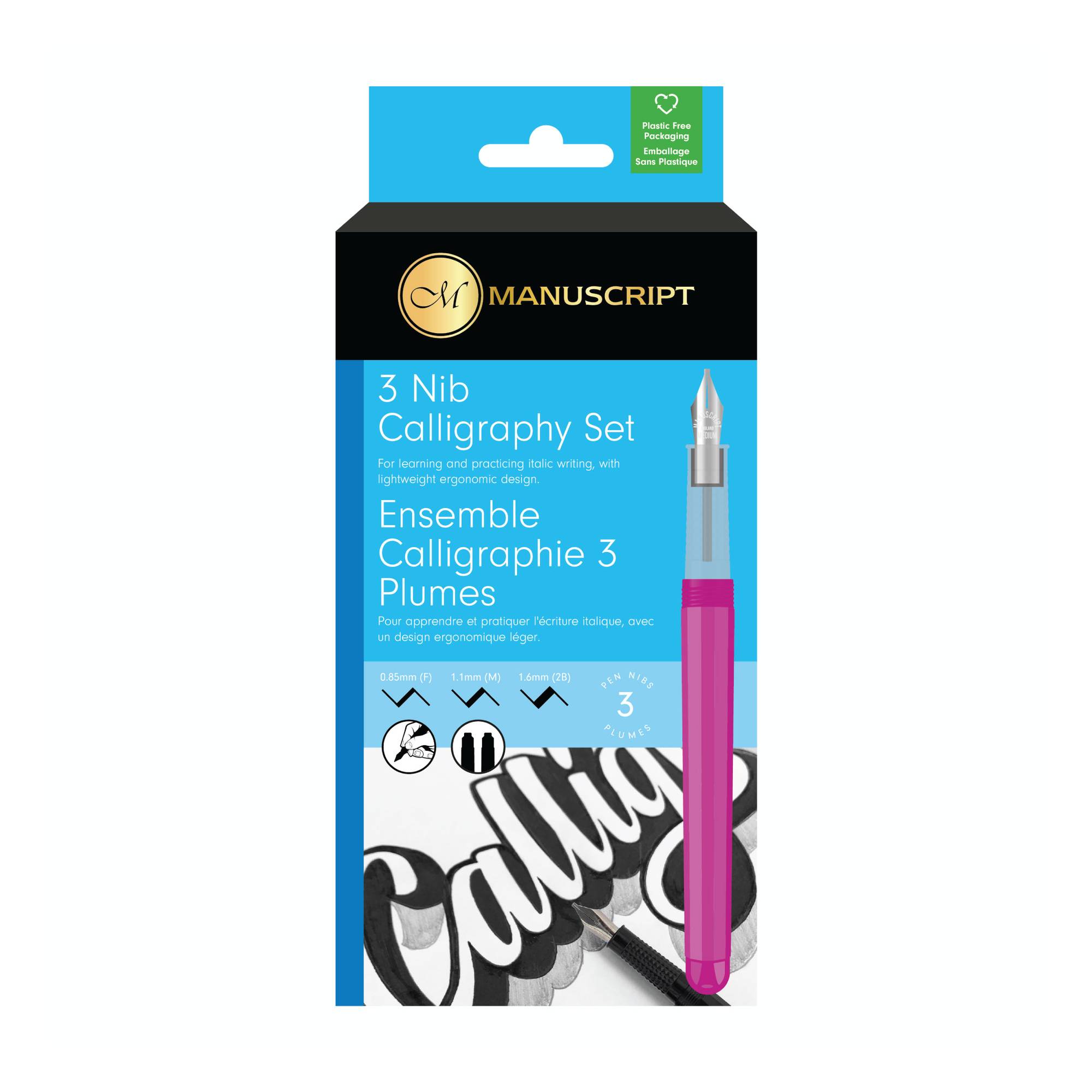 Calligraphy Set 3 Nibs and 2 Inks Hobbycraft