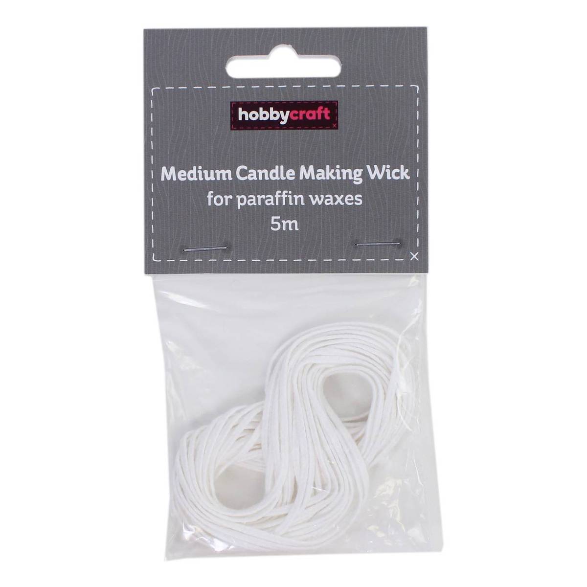 Medium Candle Making Wick for Paraffin Waxes 5m Hobbycraft