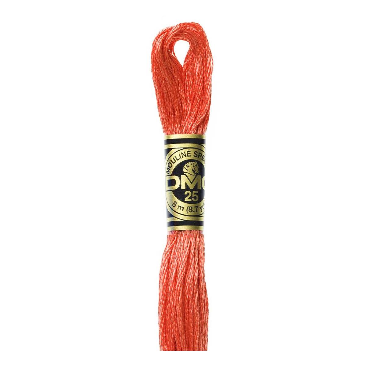 DMC Orange Mouline Special 25 Cotton Thread 8m (351) | Hobbycraft