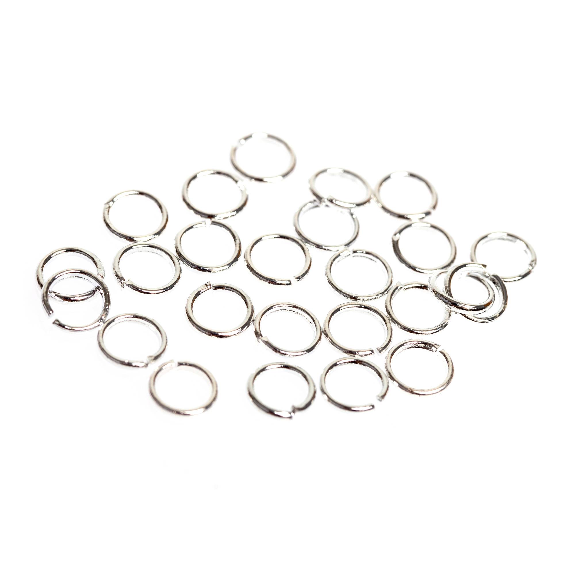 Beads Unlimited Silver Plated Jump Rings 5mm 25 Pack